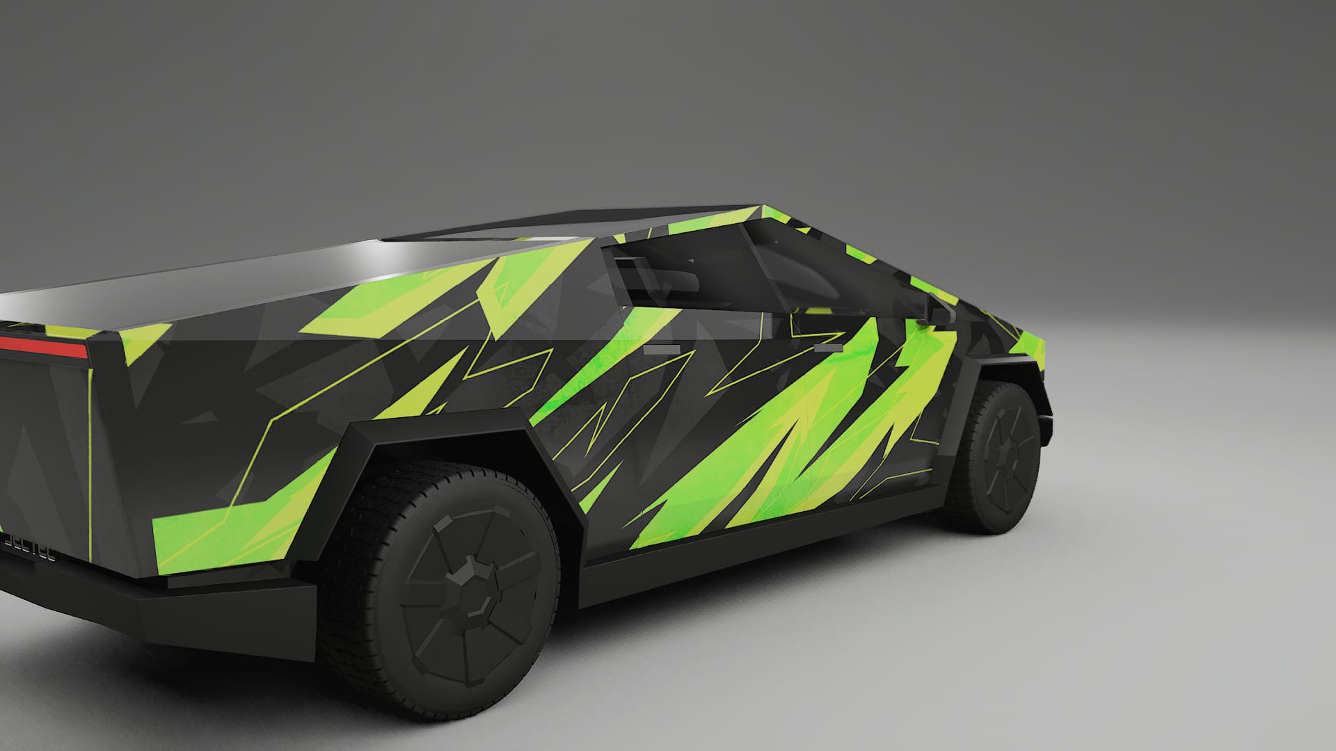 Tesla Cybertruck NINJA TURTLES – Design-Wrap PPF-Kit aus bedruckbarer Polyurethanfolie