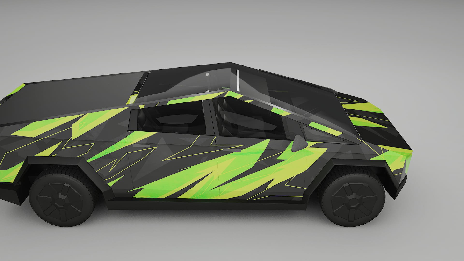 Tesla Cybertruck NINJA TURTLES Designed Wrap PPF Kit – Printable Polyurethane Film