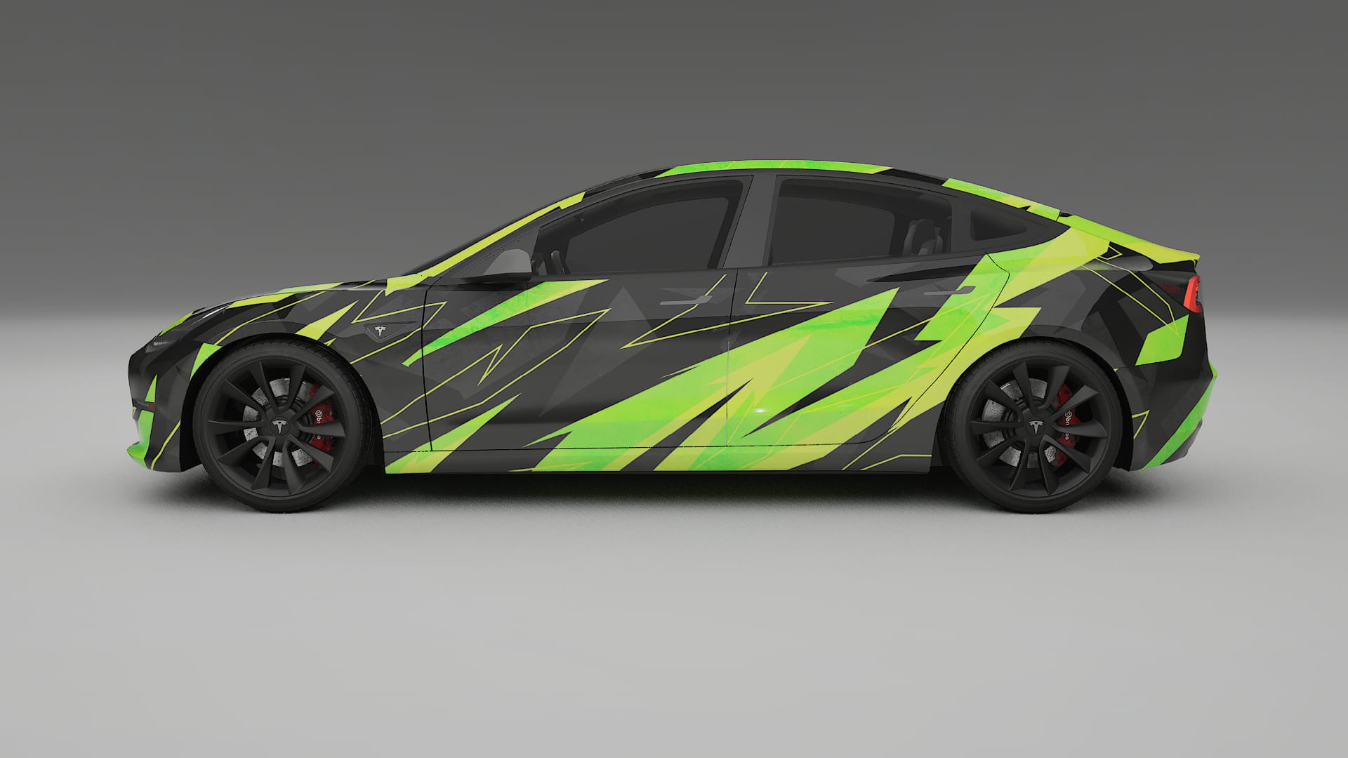 Tesla Model 3 NINJA TURTLES – Design-Wrap PPF-Kit aus bedruckbarer Polyurethanfolie