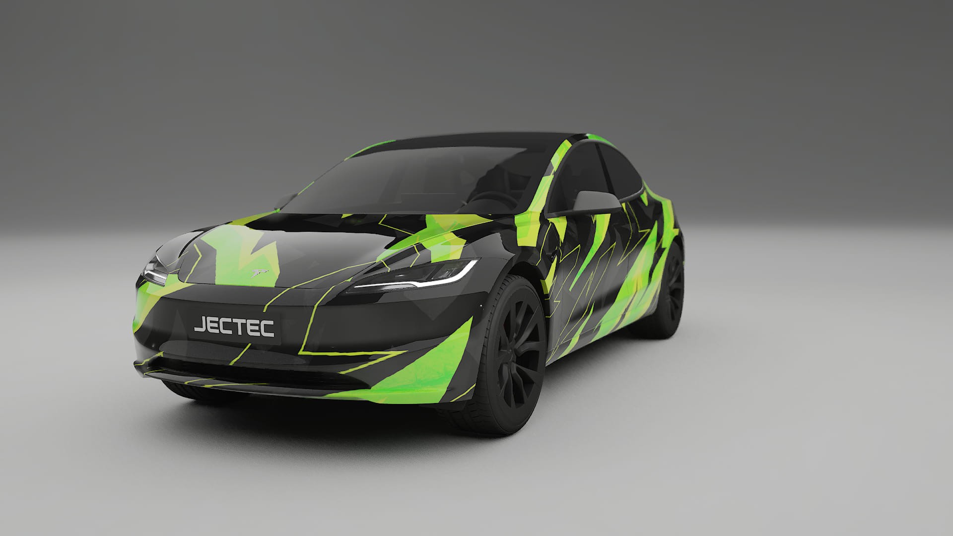Tesla Model 3 Highland NINJA TURTLES – Design-Wrap PPF-Kit aus bedruckbarer Polyurethanfolie