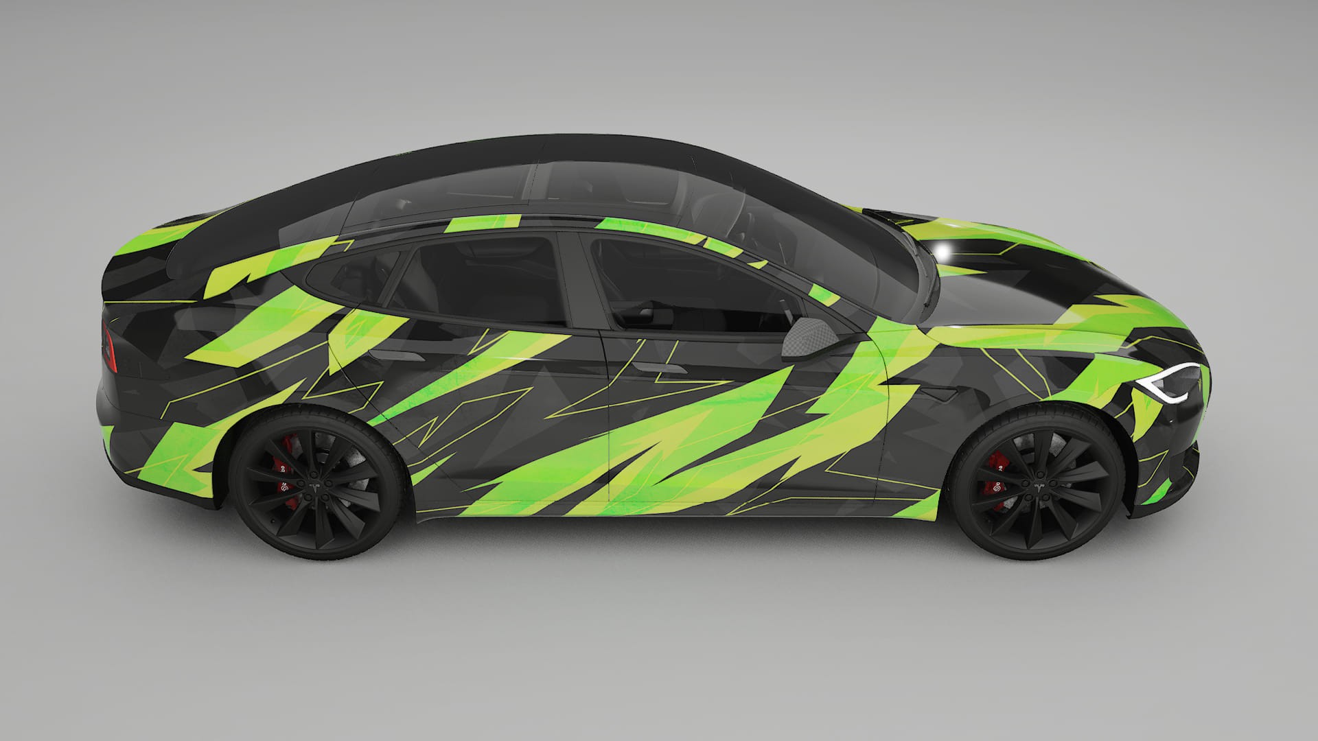 Tesla Model-S NINJA TURTLES Designed Wrap PPF Kit – Printable Polyurethane Film