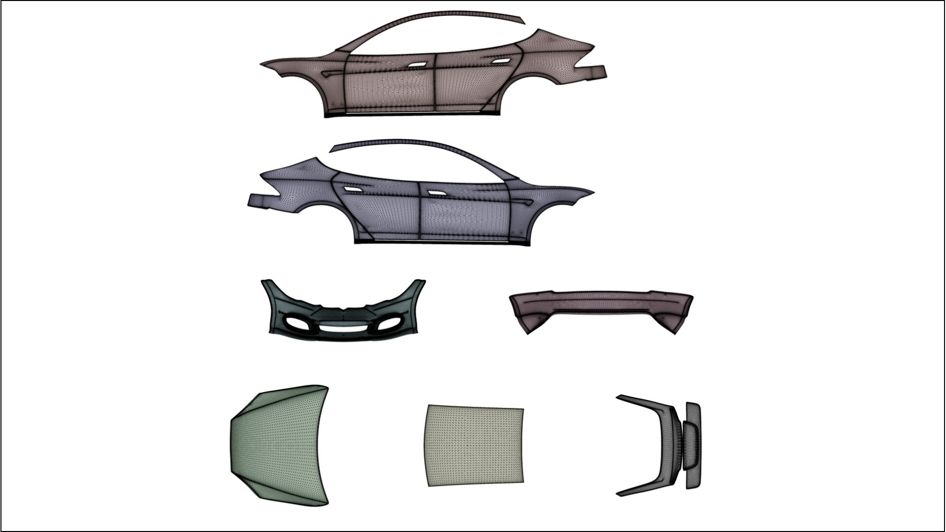 Tesla Model-S Refresh NINJA TURTLES Designed Wrap PPF Kit – Printable Polyurethane Film 2