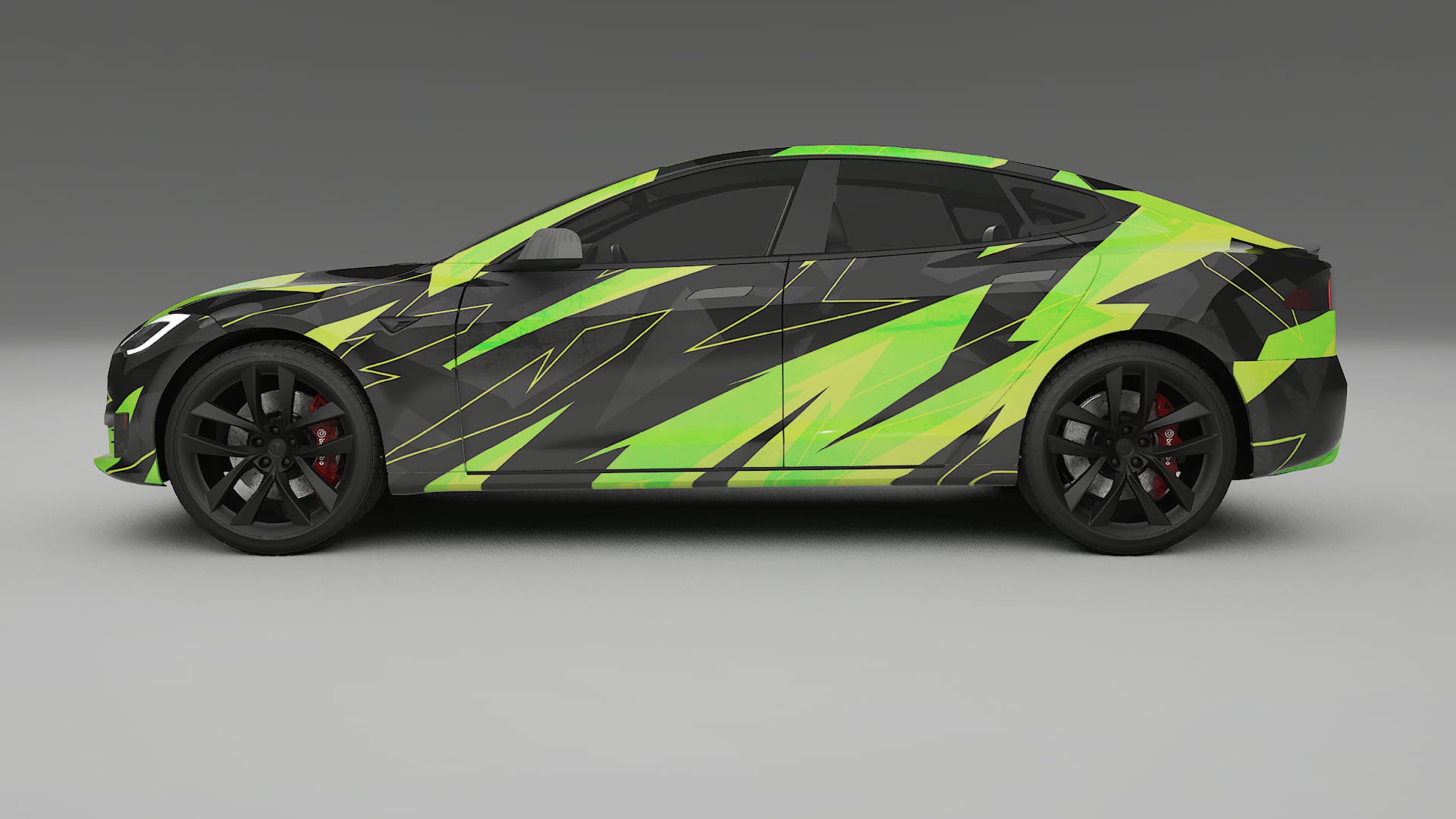 Tesla Model-S Refresh NINJA TURTLES Designed Wrap PPF Kit – Printable Polyurethane Film