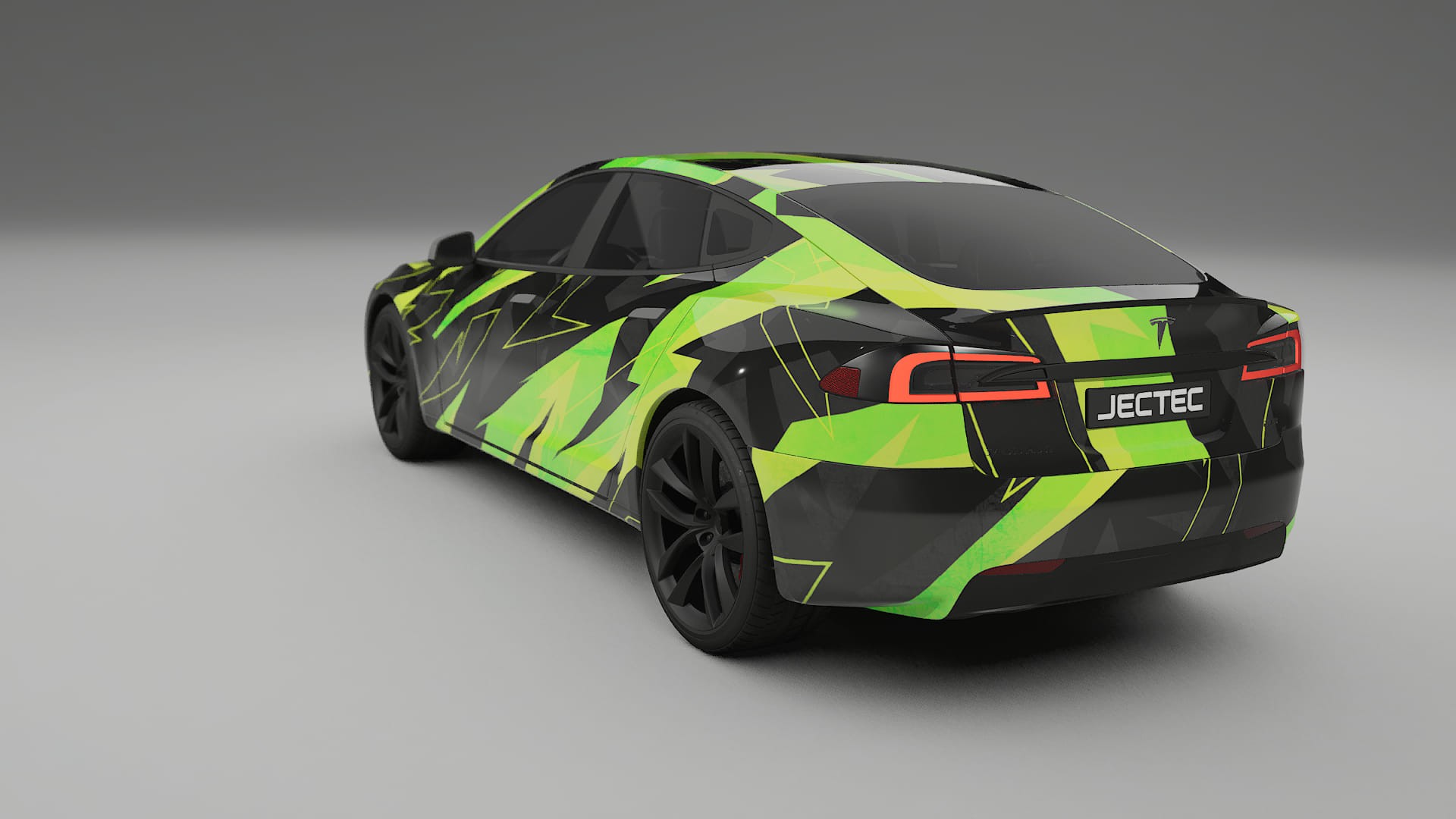 Tesla Model-S Refresh NINJA TURTLES – Design-Wrap PPF-Kit aus bedruckbarer Polyurethanfolie
