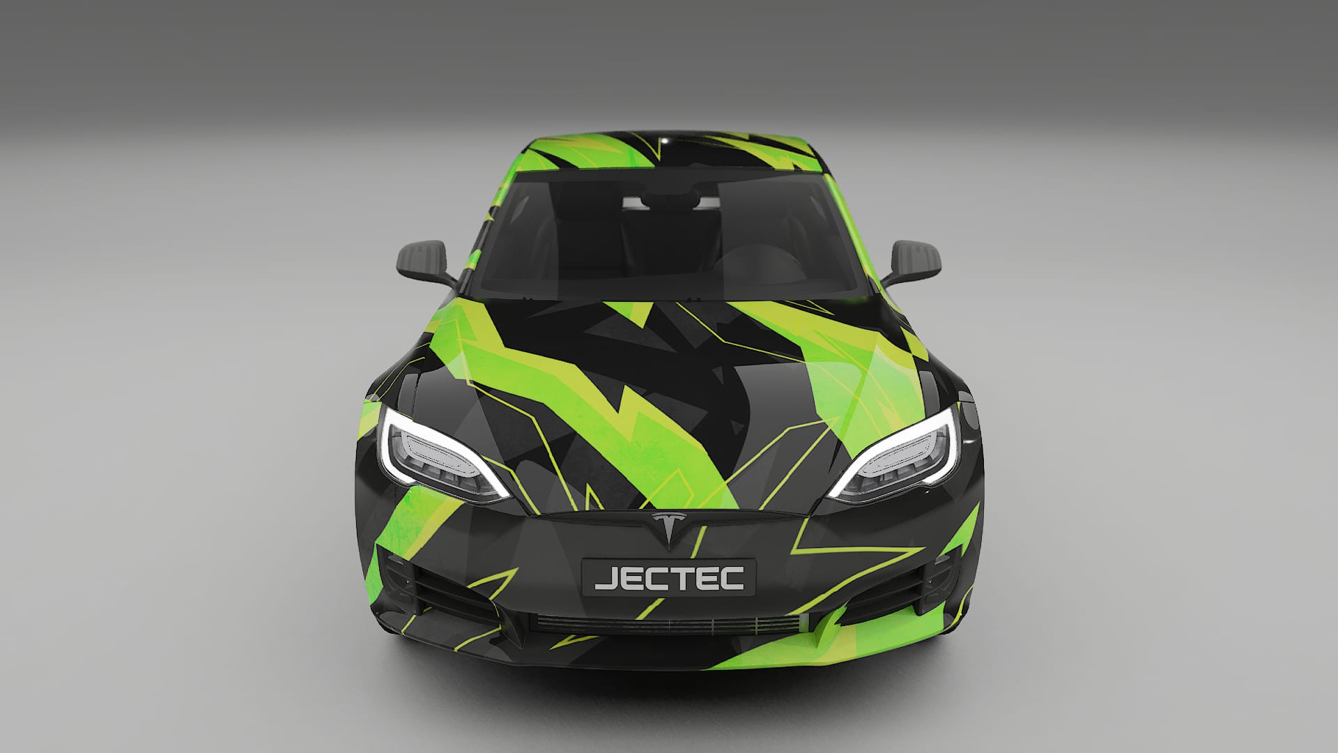 Tesla Model-S Refresh NINJA TURTLES – Design-Wrap PPF-Kit aus bedruckbarer Polyurethanfolie