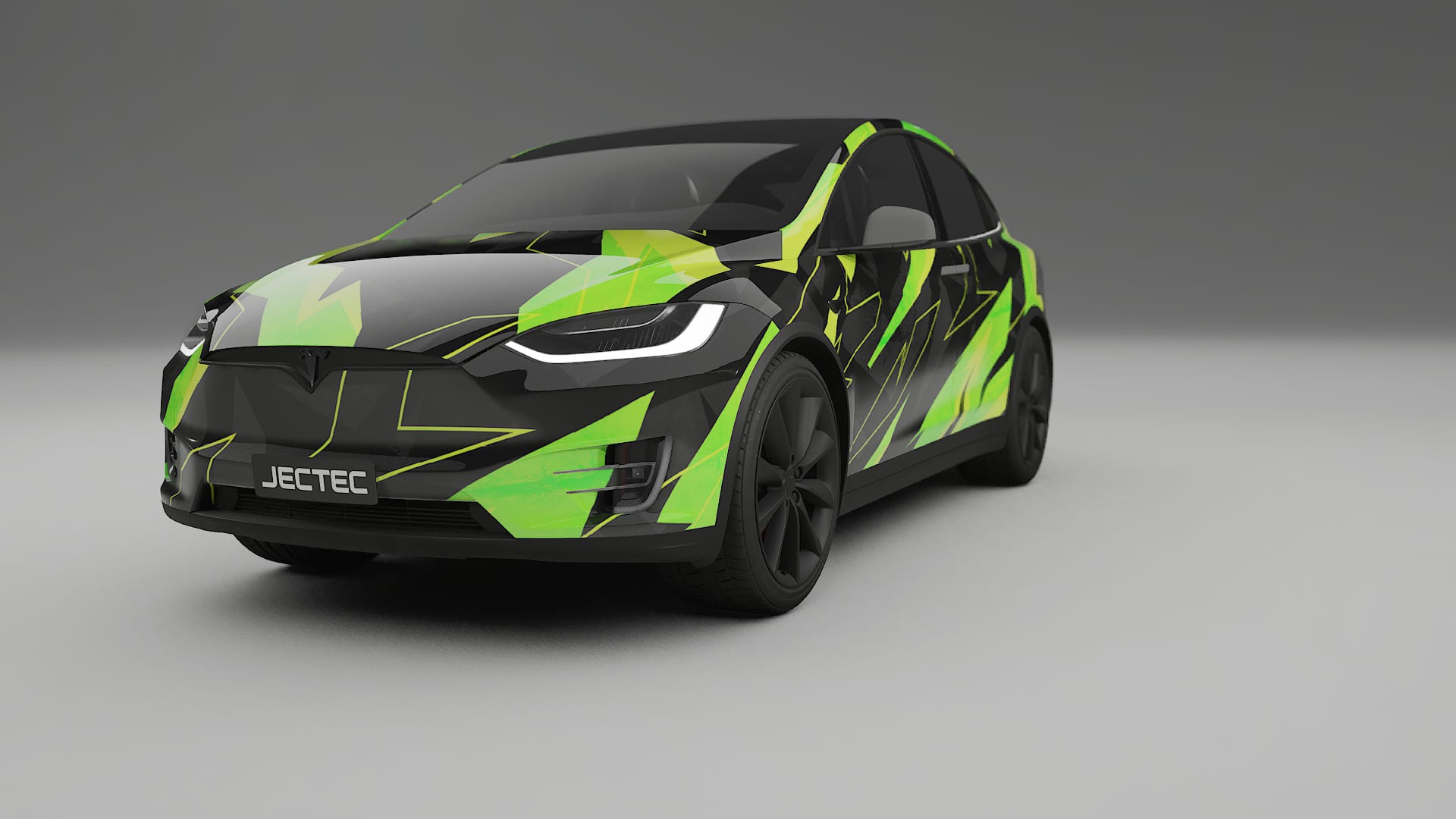 Tesla Model X NINJA TURTLES – Design-Wrap PPF-Kit aus bedruckbarer Polyurethanfolie