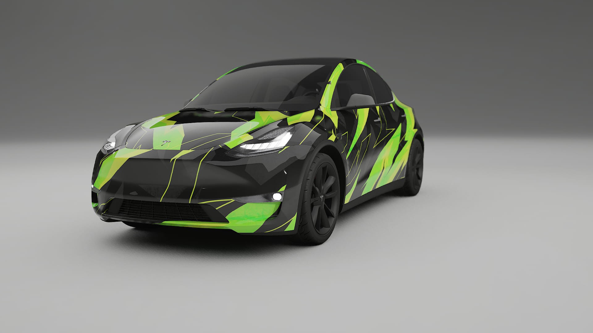 Tesla Model Y NINJA TURTLES – Design-Wrap PPF-Kit aus bedruckbarer Polyurethanfolie