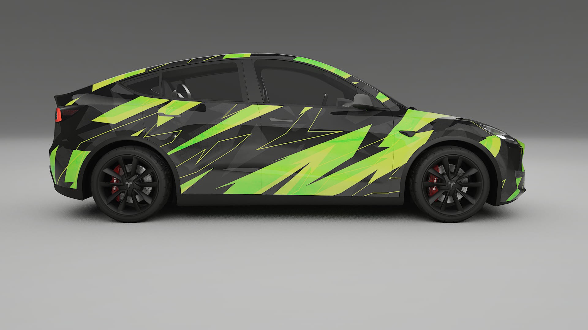Tesla Model Y NINJA TURTLES – Design-Wrap PPF-Kit aus bedruckbarer Polyurethanfolie