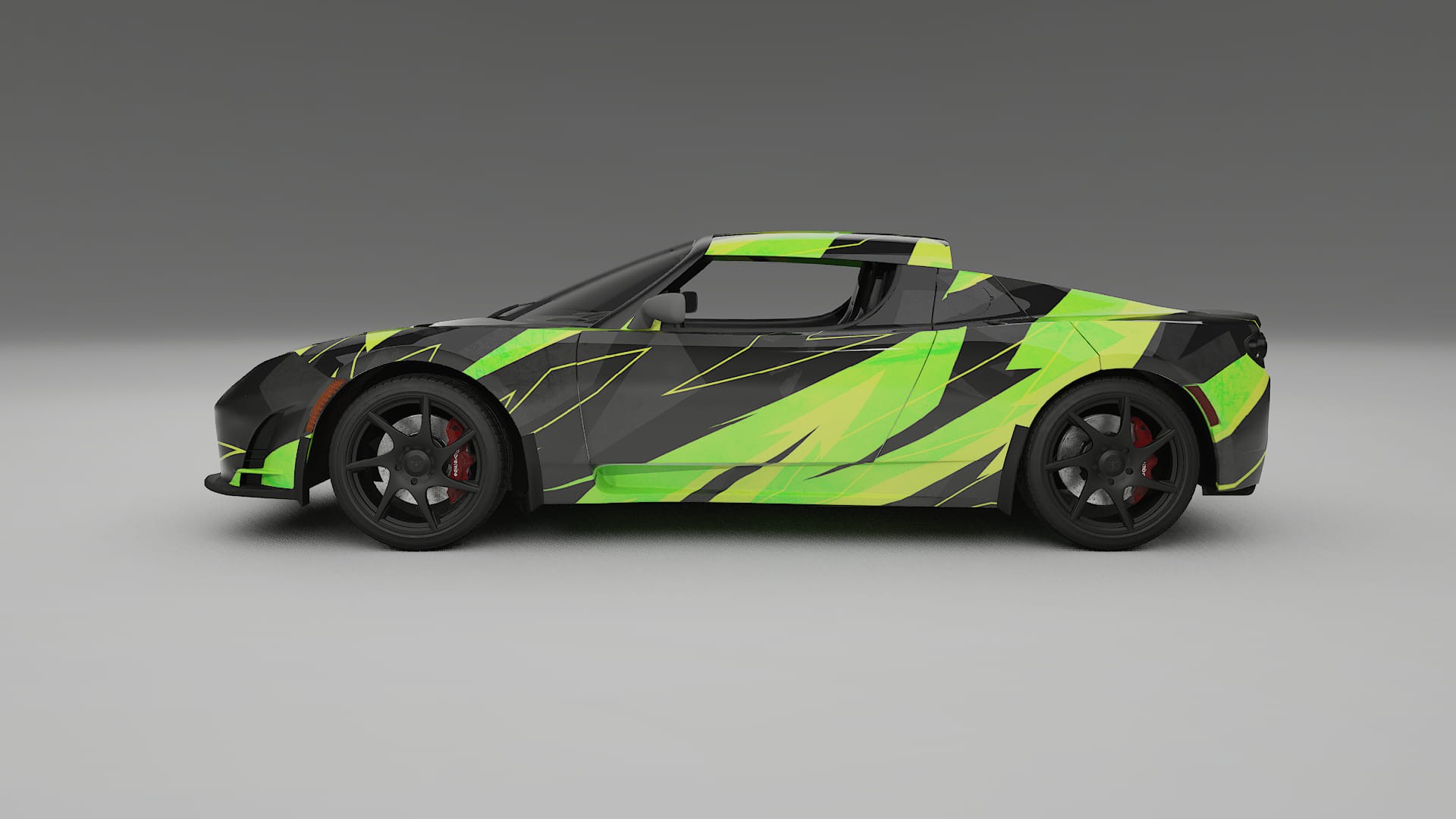 Tesla Roadster 2.5 NINJA TURTLES – Design-Wrap PPF-Kit aus bedruckbarer Polyurethanfolie