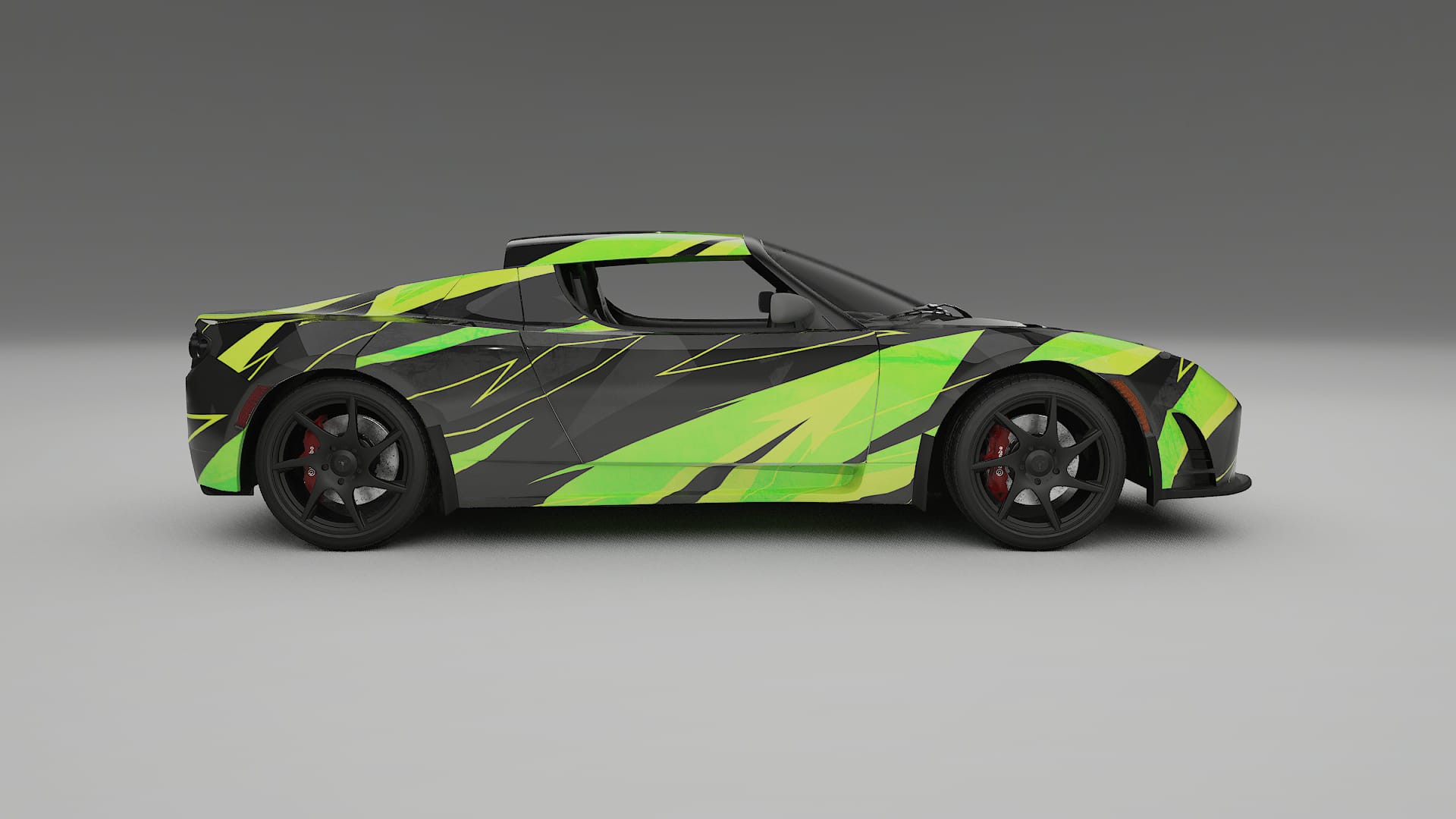 Tesla Roadster 2.5 NINJA TURTLES Designed Wrap PPF Kit – Printable Polyurethane Film
