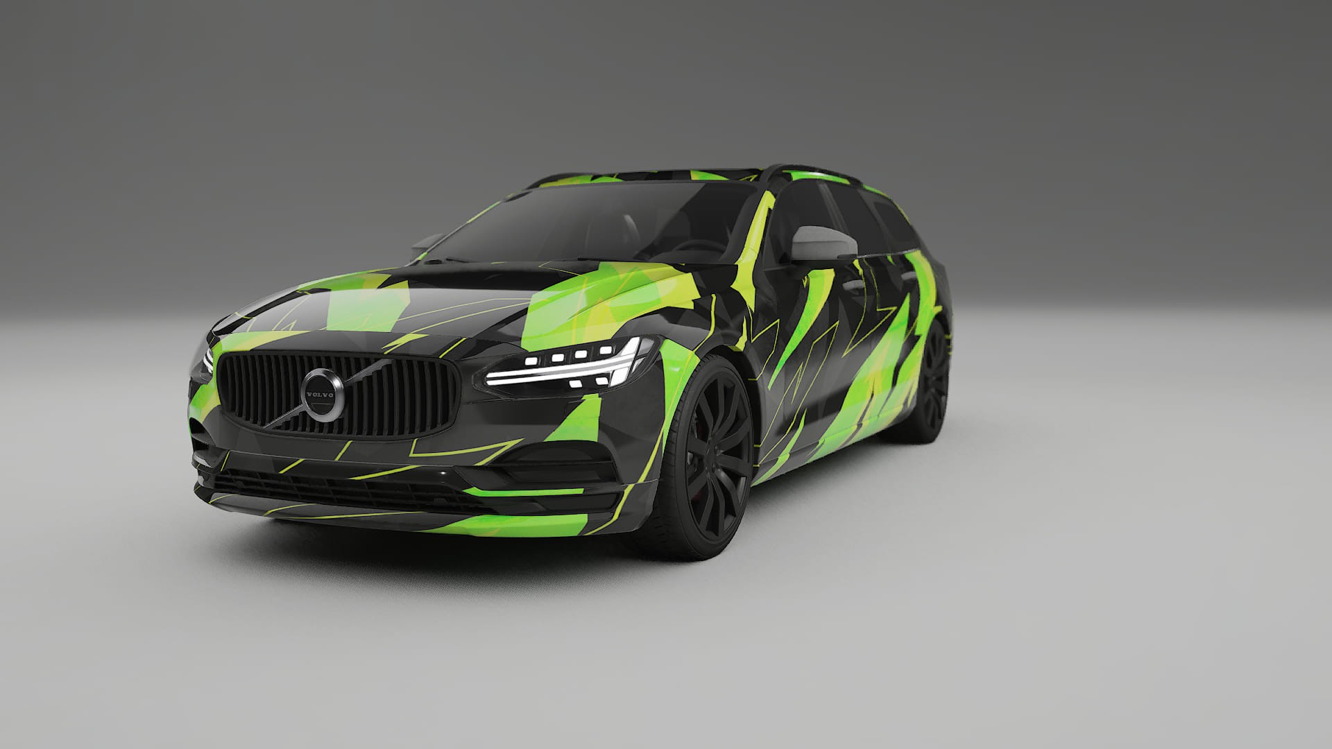 Volvo V90 P5 NINJA TURTLES – Design-Wrap PPF-Kit aus bedruckbarer Polyurethanfolie