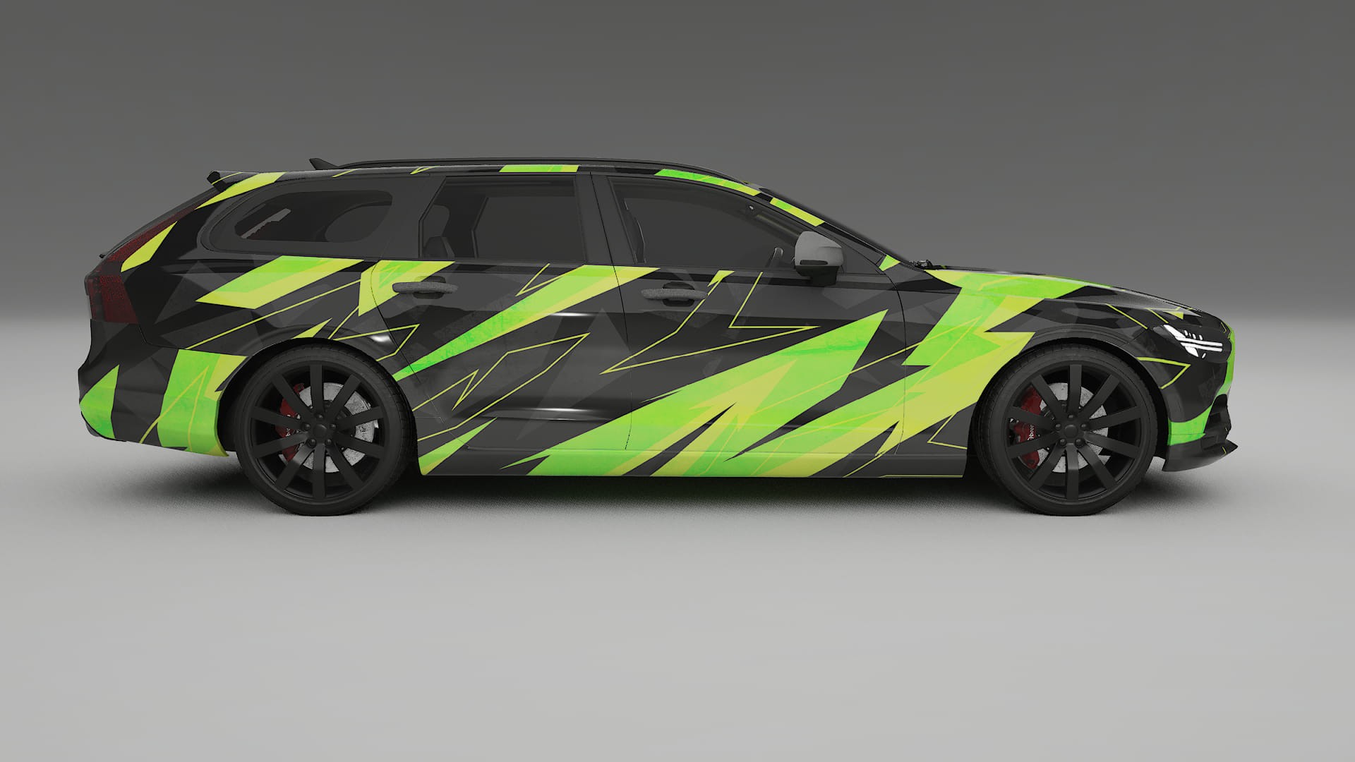 Volvo V90 P5 NINJA TURTLES – Design-Wrap PPF-Kit aus bedruckbarer Polyurethanfolie