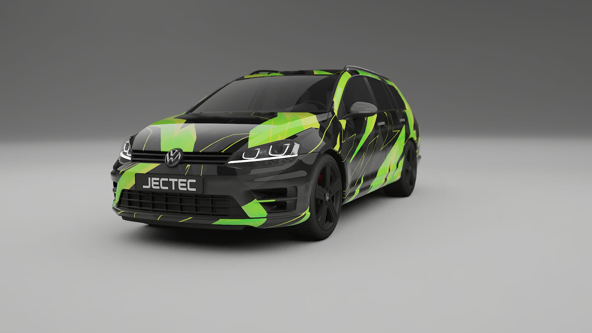 VW Golf Variant Mk7 NINJA TURTLES – Design-Wrap PPF-Kit aus bedruckbarer Polyurethanfolie