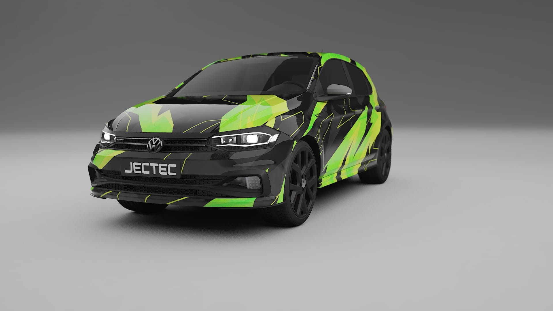 VW Polo GTI VI NINJA TURTLES – Design-Wrap PPF-Kit aus bedruckbarer Polyurethanfolie
