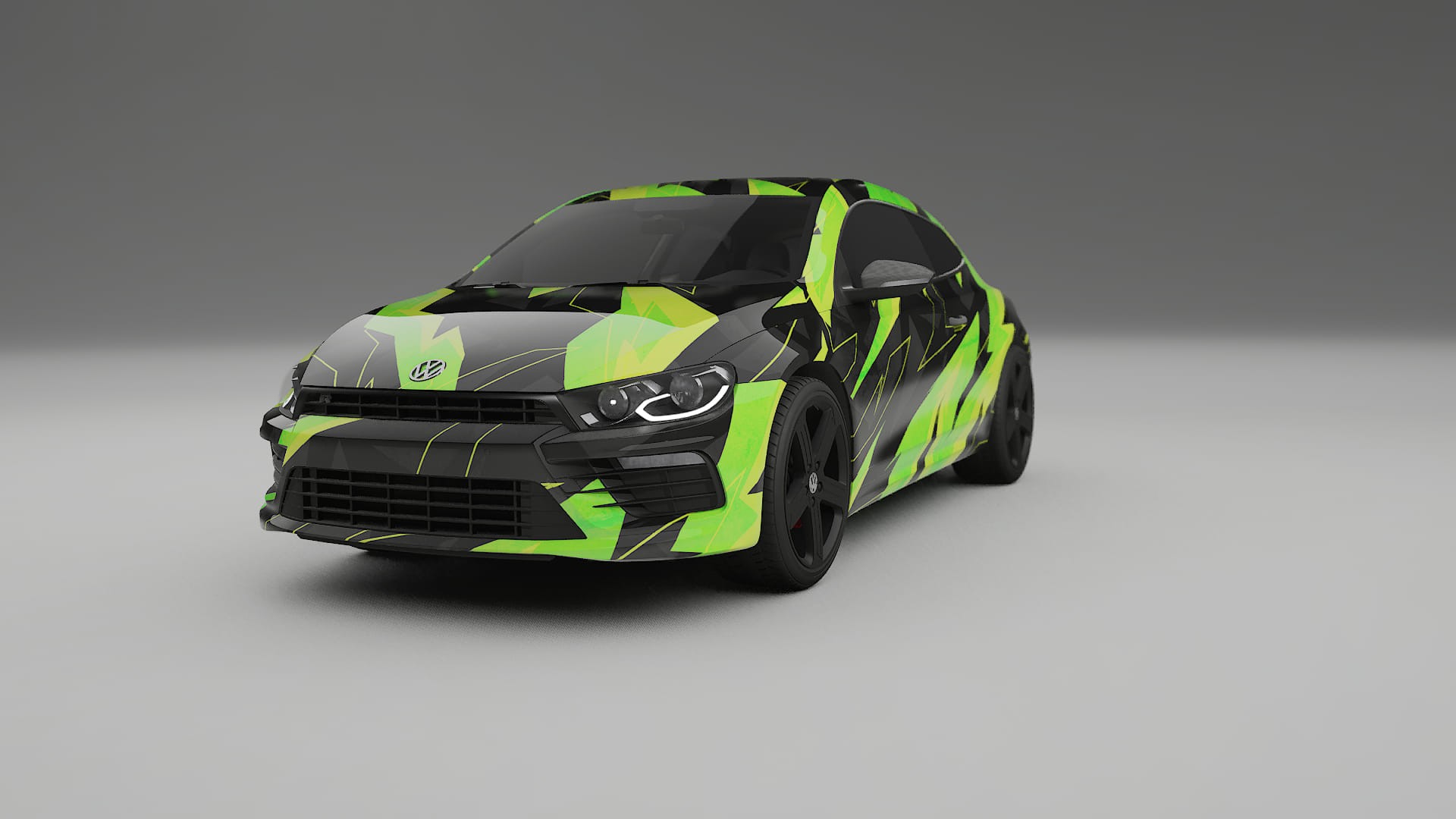 VW Scirocco R III NINJA TURTLES – Design-Wrap PPF-Kit aus bedruckbarer Polyurethanfolie