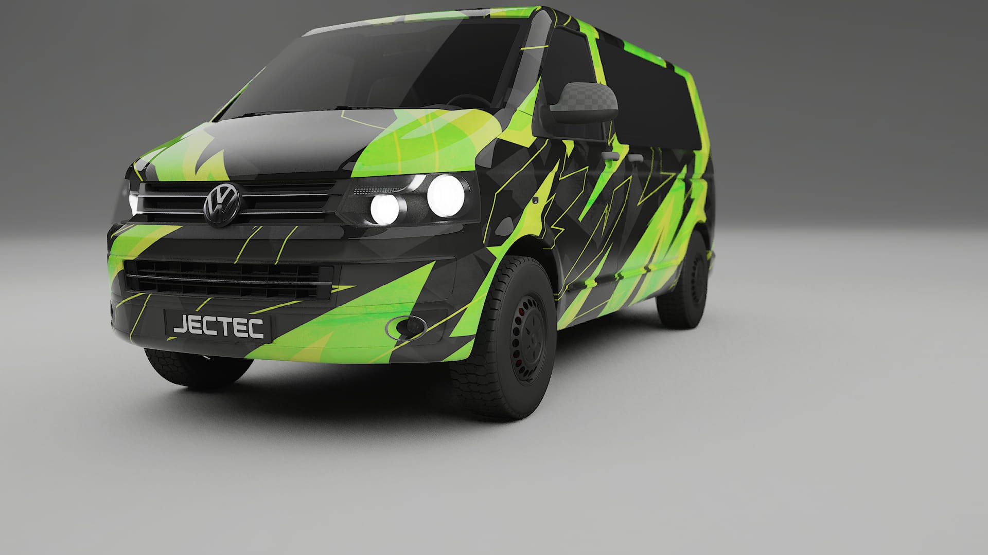 VW Transporter T5 Caravelle NINJA TURTLES – Design-Wrap PPF-Kit aus bedruckbarer Polyurethanfolie
