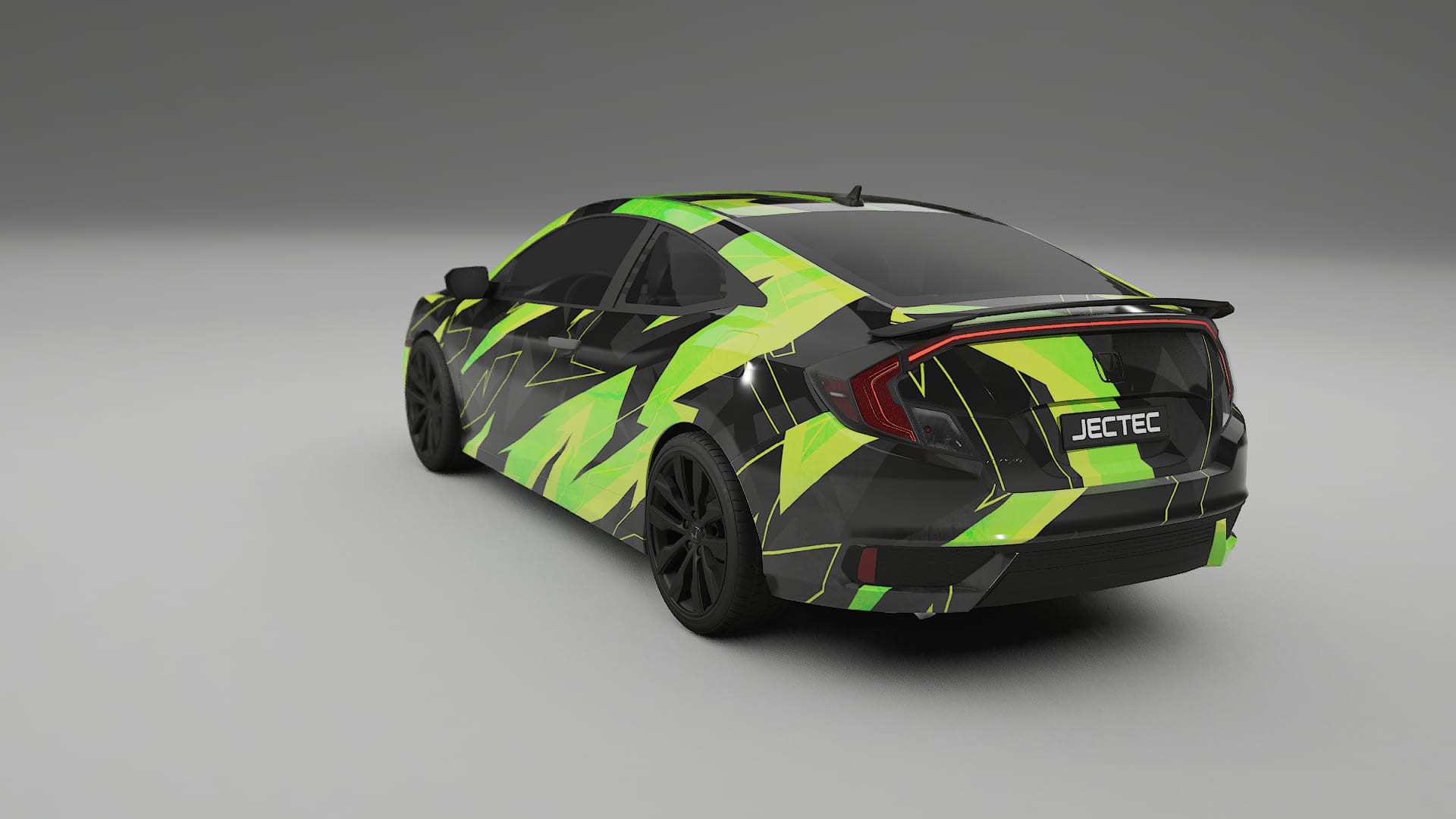 Honda Civic coupe prefacelift pre-LCI NINJA TURTLES Designed Wrap PPF Kit – Printable Polyurethane Film