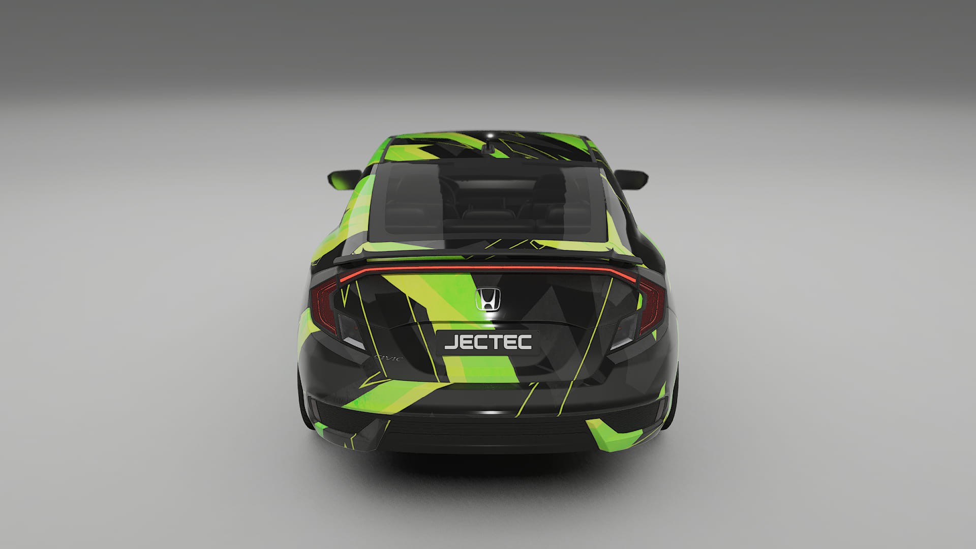 Honda Civic coupe prefacelift pre-LCI NINJA TURTLES – Design-Wrap PPF-Kit aus bedruckbarer Polyurethanfolie