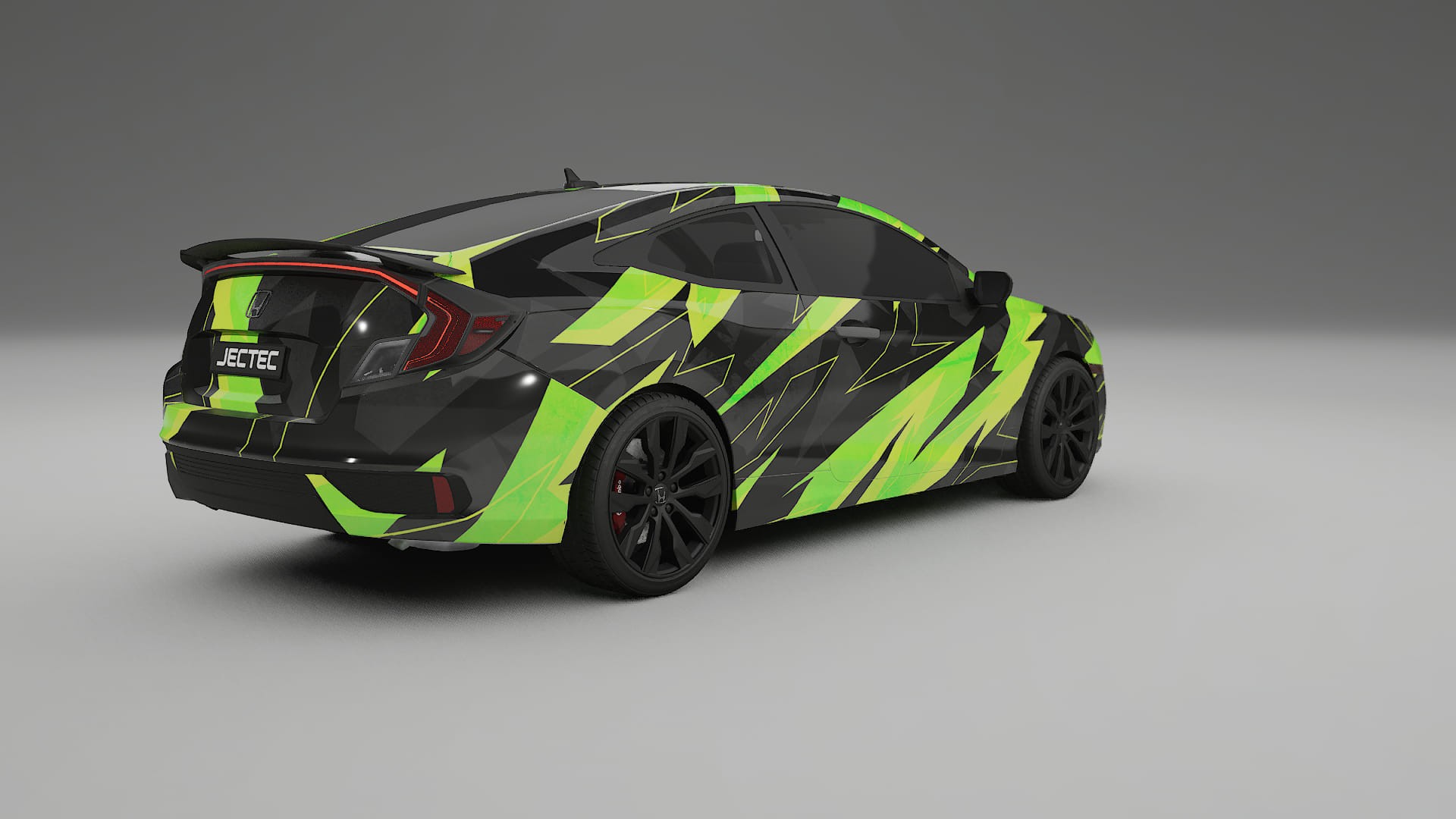 Honda Civic coupe prefacelift pre-LCI NINJA TURTLES – Design-Wrap PPF-Kit aus bedruckbarer Polyurethanfolie