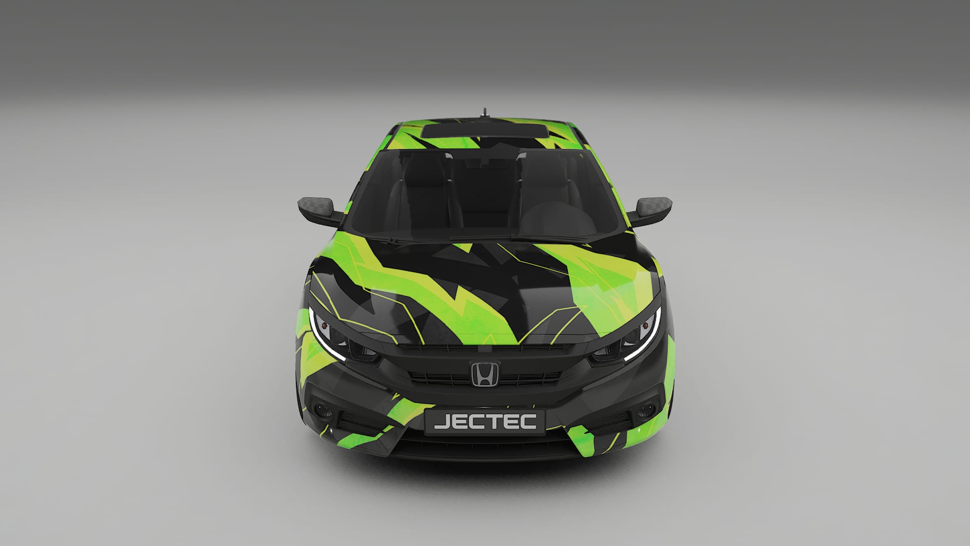 Honda Civic coupe prefacelift pre-LCI NINJA TURTLES Designed Wrap PPF Kit – Printable Polyurethane Film
