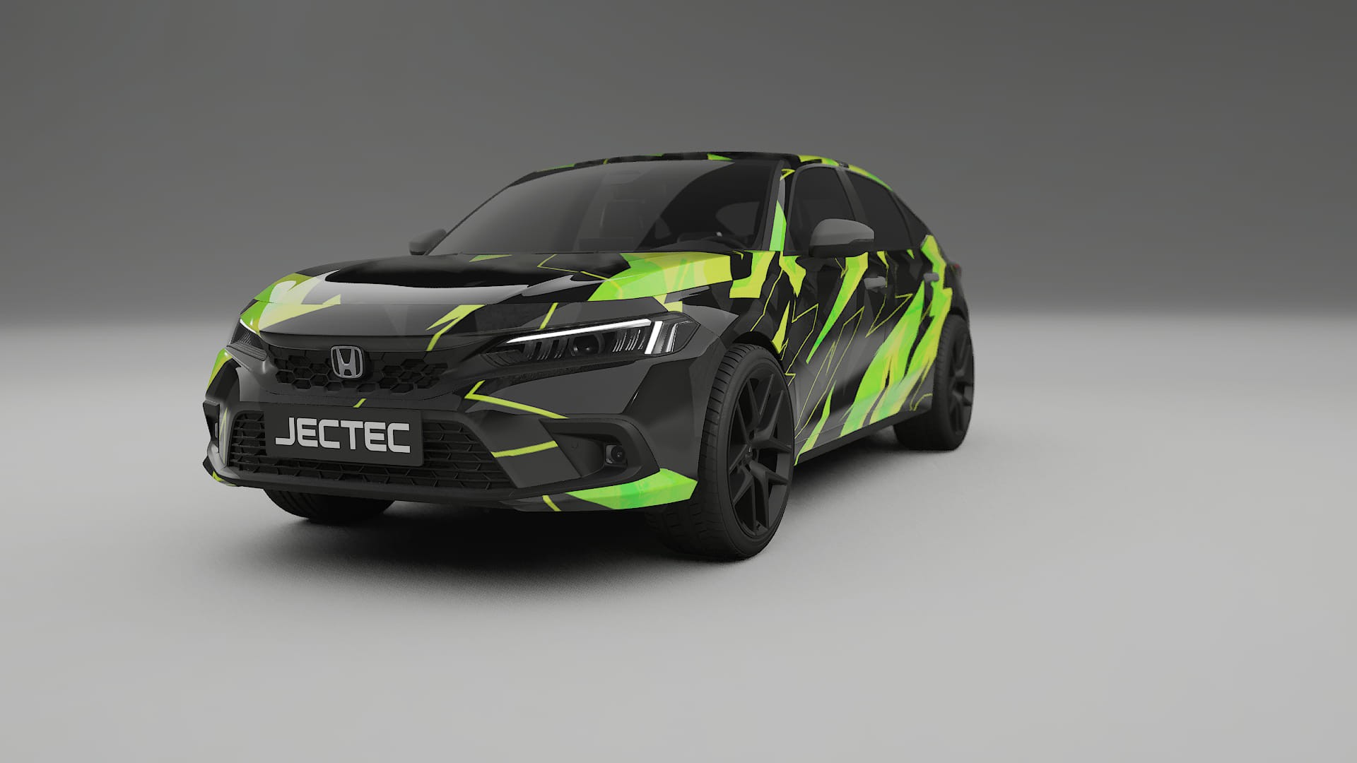 Honda Civic hatchback NINJA TURTLES – Design-Wrap PPF-Kit aus bedruckbarer Polyurethanfolie