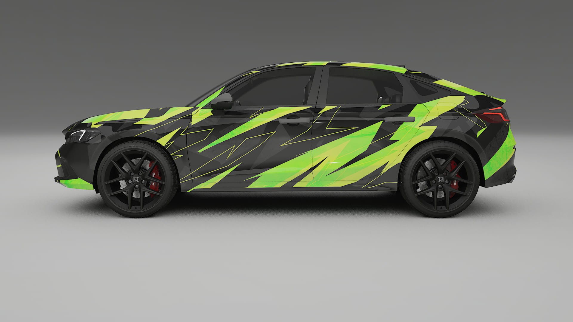 Honda Honda Civic hatchback NINJA TURTLES Designed Wrap PPF Kit – Printable Polyurethane Film