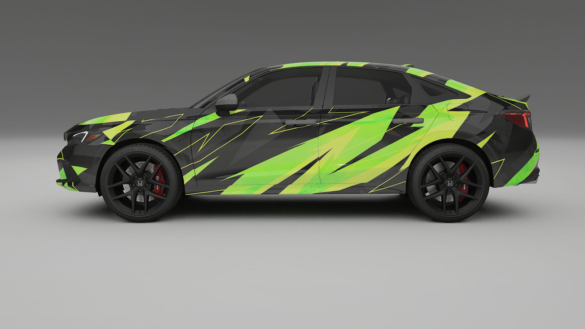 Honda Civic Si NINJA TURTLES – Design-Wrap PPF-Kit aus bedruckbarer Polyurethanfolie