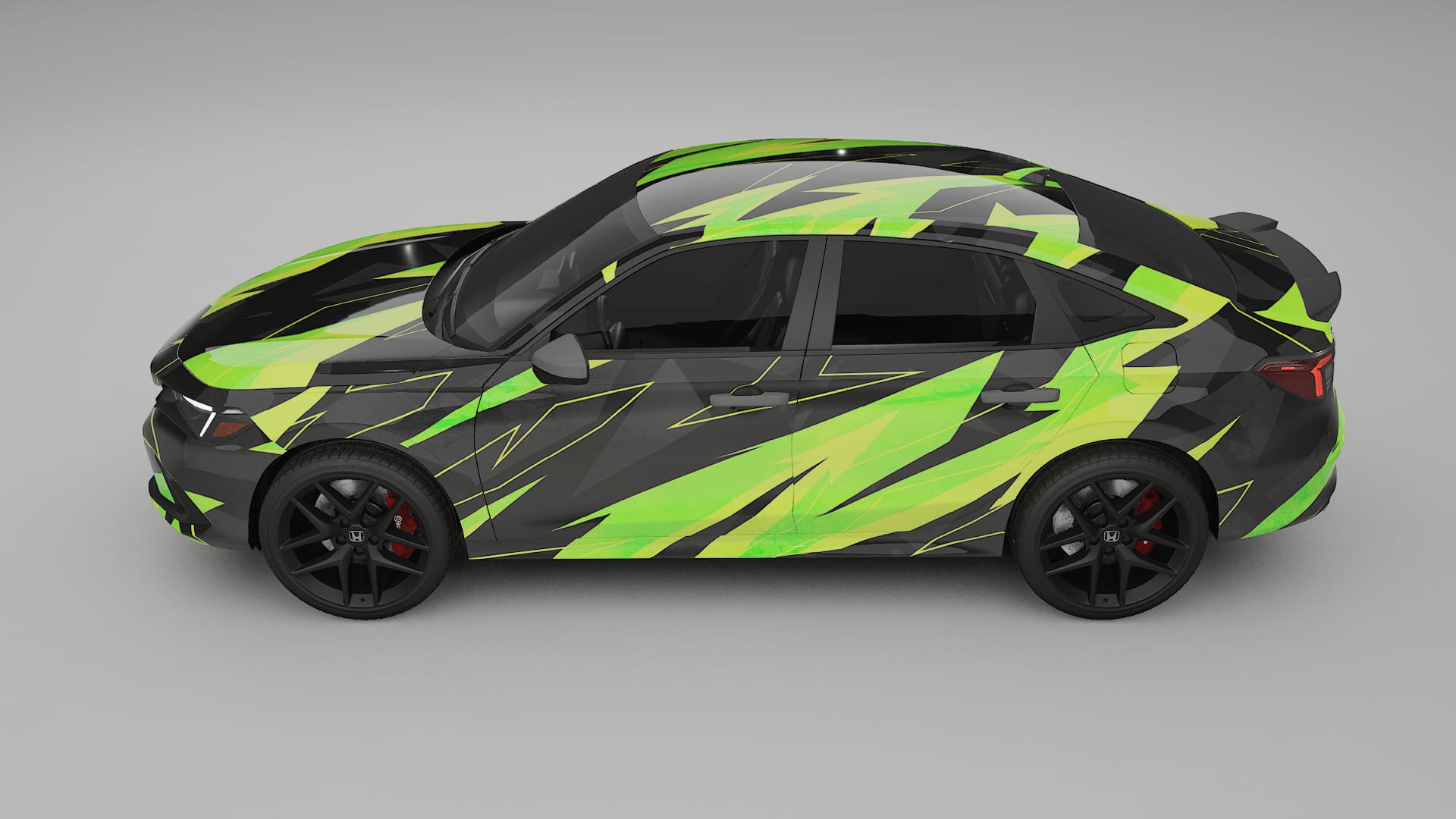 Honda Civic Si NINJA TURTLES Designed Wrap PPF Kit – Printable Polyurethane Film