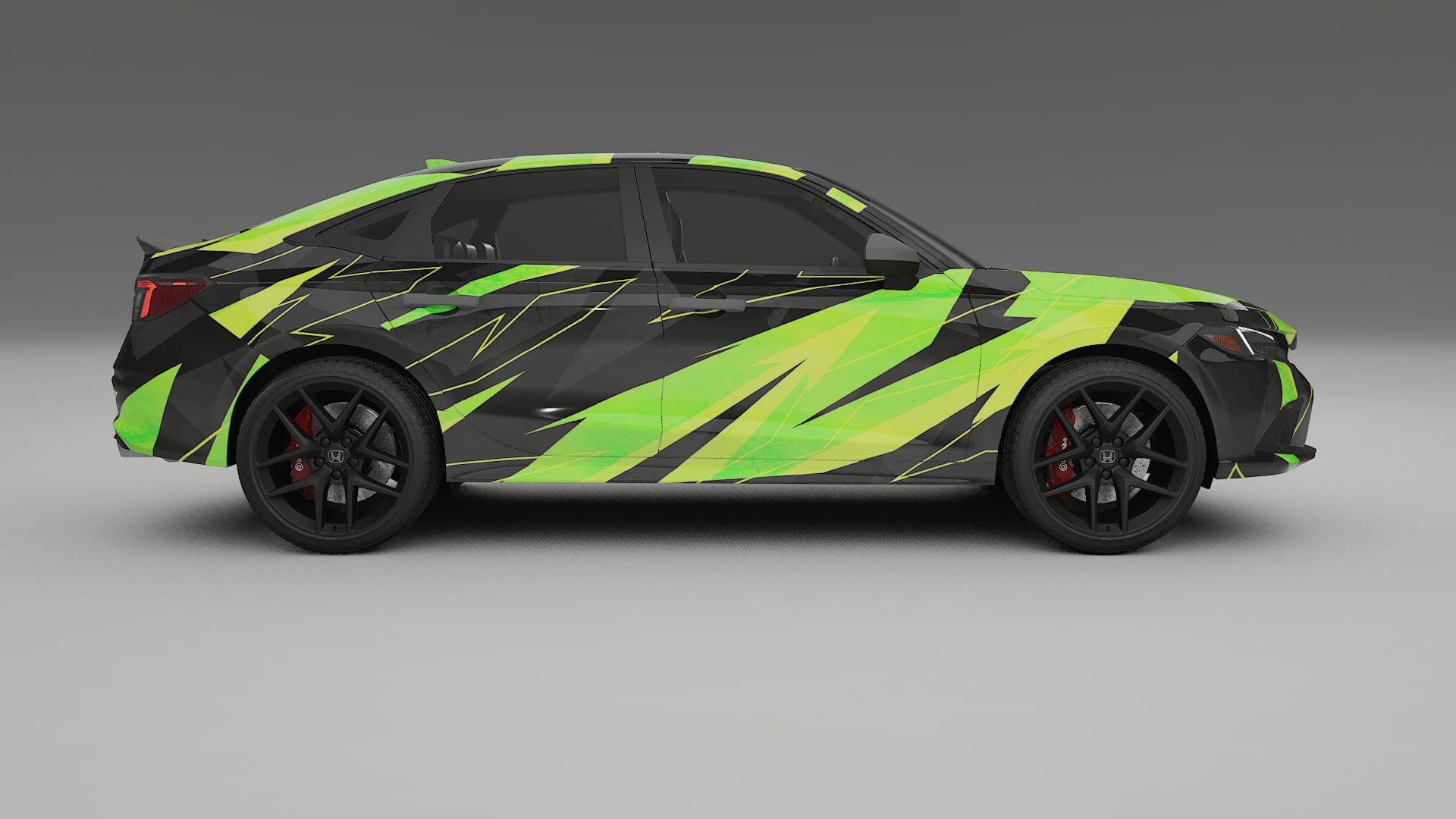 Honda Civic Si NINJA TURTLES – Design-Wrap PPF-Kit aus bedruckbarer Polyurethanfolie