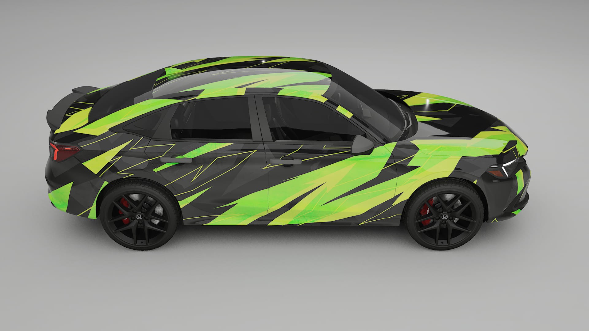 Honda Civic Si NINJA TURTLES – Design-Wrap PPF-Kit aus bedruckbarer Polyurethanfolie