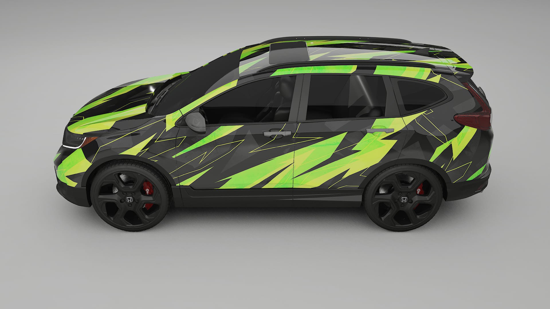 Honda CRV Touring prefacelift pre-LCI NINJA TURTLES Designed Wrap PPF Kit – Printable Polyurethane Film