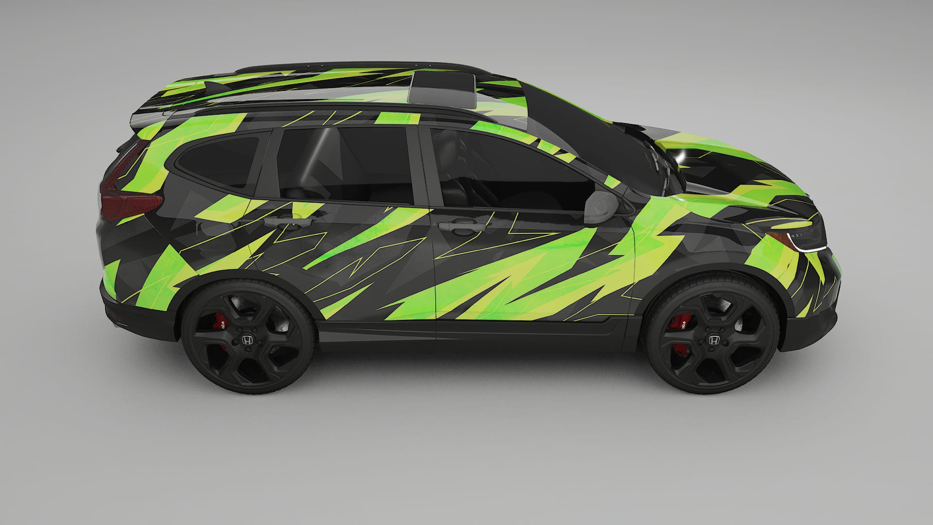 Honda CRV Touring prefacelift pre-LCI NINJA TURTLES Designed Wrap PPF Kit – Printable Polyurethane Film