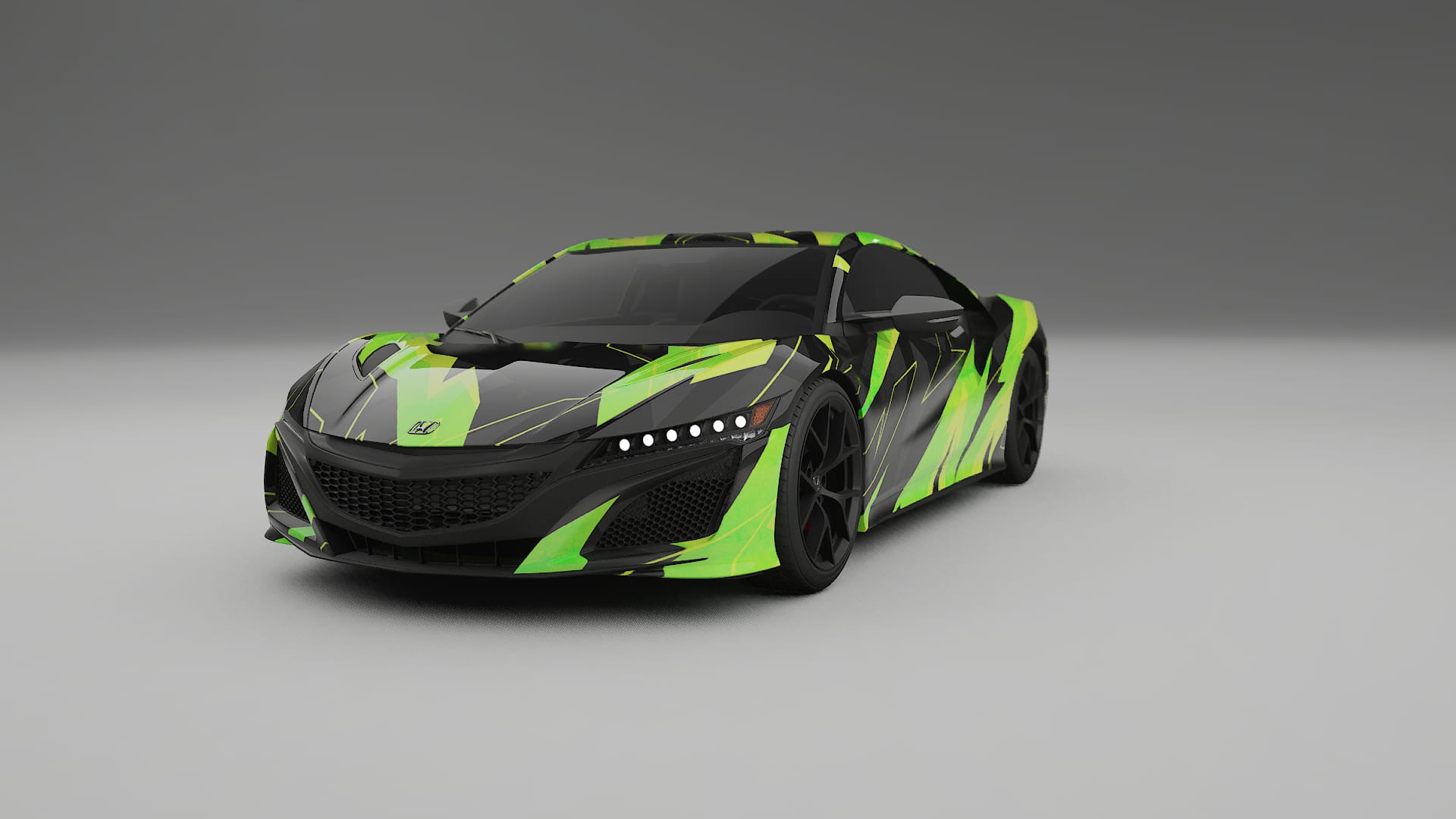 Honda NSX prefacelift pre-LCI NINJA TURTLES – Design-Wrap PPF-Kit aus bedruckbarer Polyurethanfolie