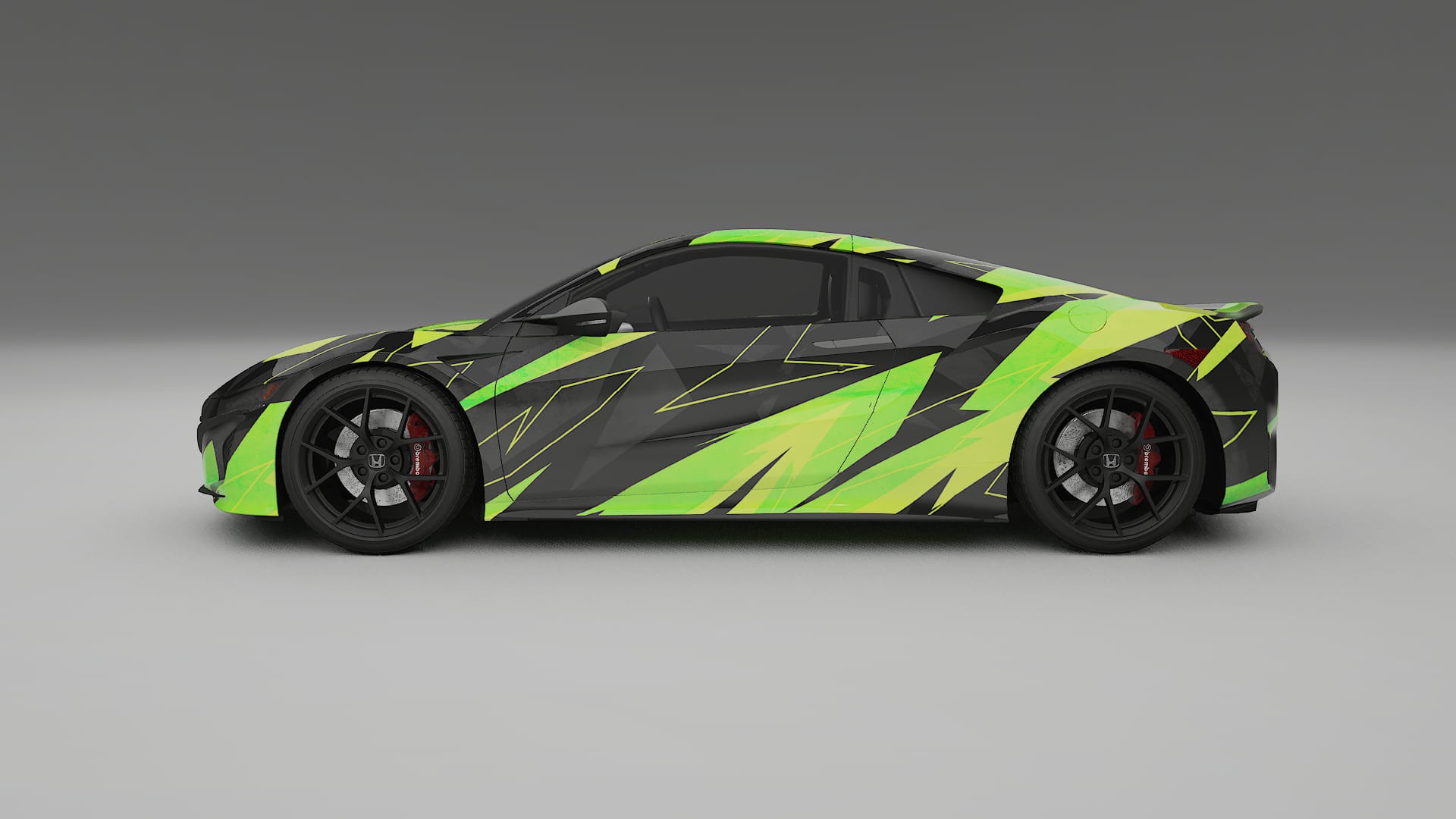 Honda NSX prefacelift pre-LCI NINJA TURTLES Designed Wrap PPF Kit – Printable Polyurethane Film