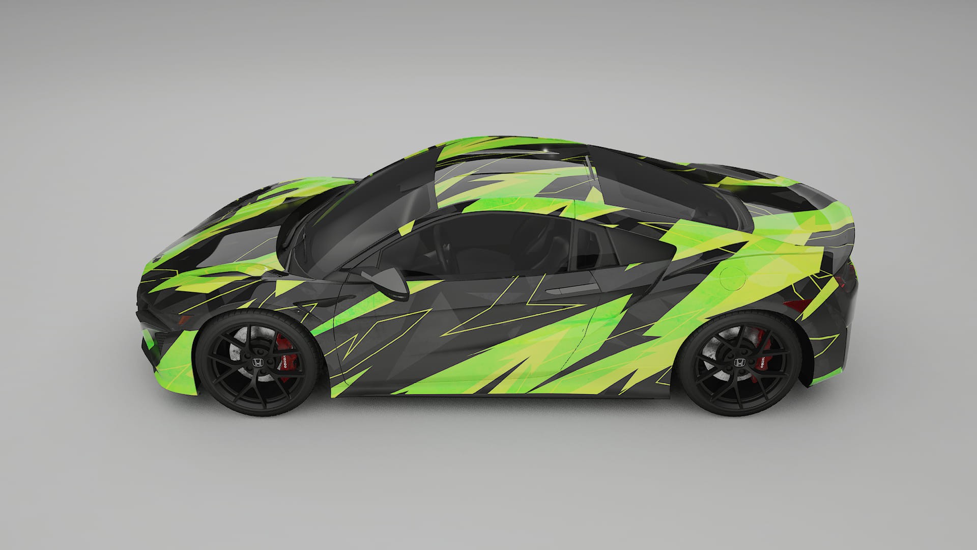Honda NSX prefacelift pre-LCI NINJA TURTLES Designed Wrap PPF Kit – Printable Polyurethane Film
