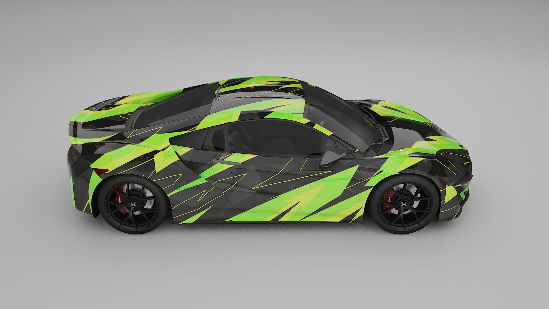 Honda NSX prefacelift pre-LCI NINJA TURTLES – Design-Wrap PPF-Kit aus bedruckbarer Polyurethanfolie