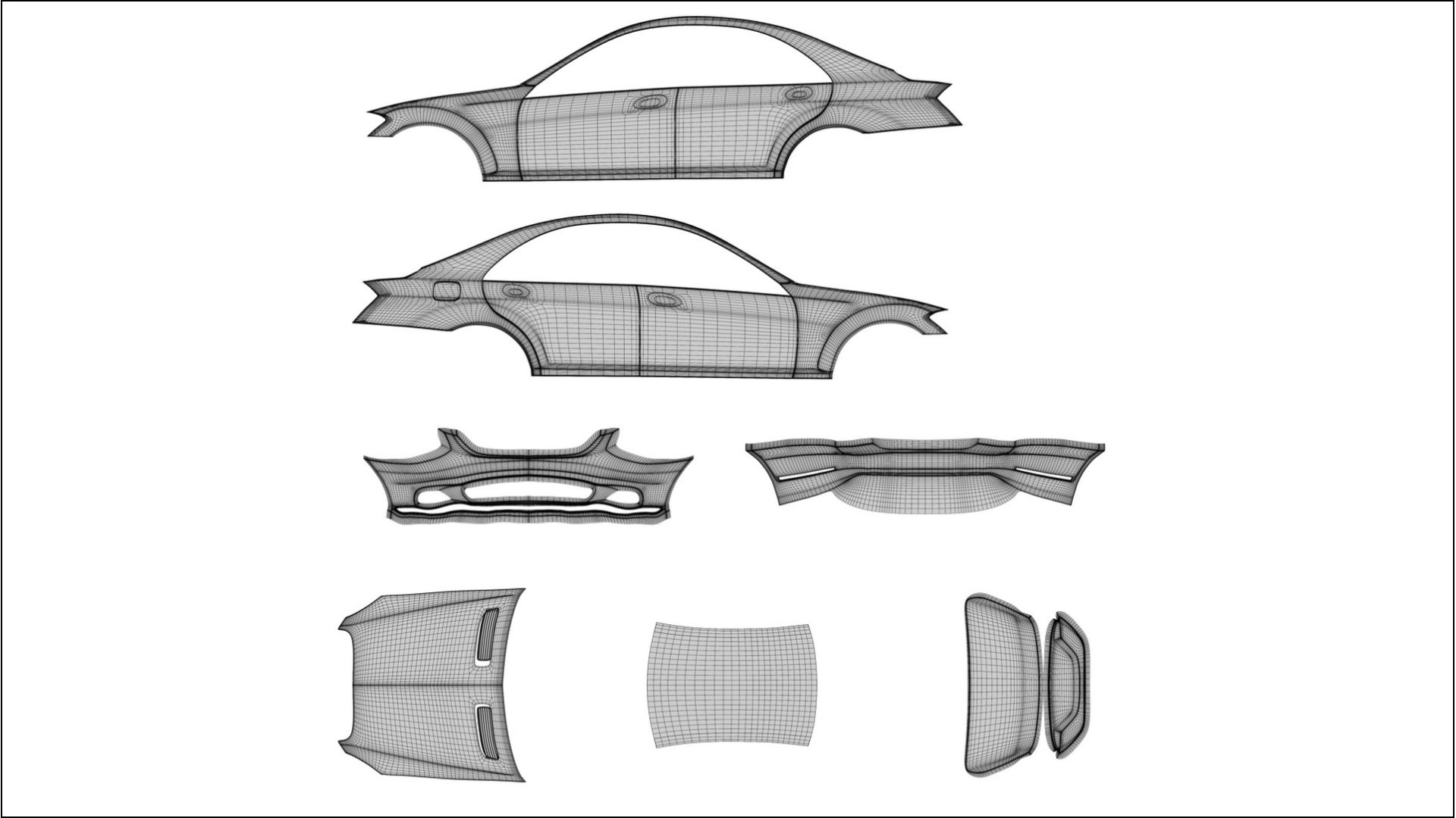 Mercedes S-class W221 facelift LCI COBRA 11 Designed Wrap PPF Kit – Printable Polyurethane Film 2