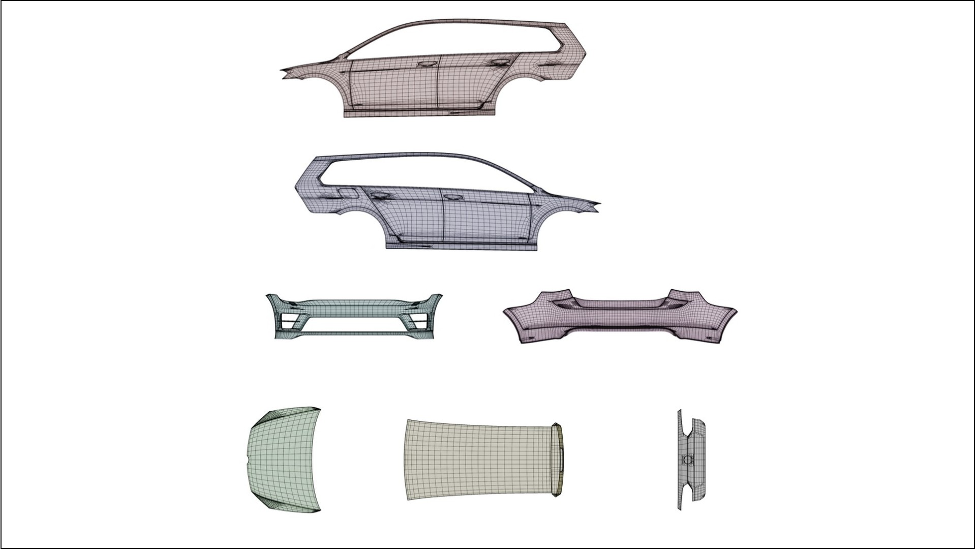 VW Golf Variant Mk7 COBRA 11 Designed Wrap PPF Kit – Printable Polyurethane Film 2