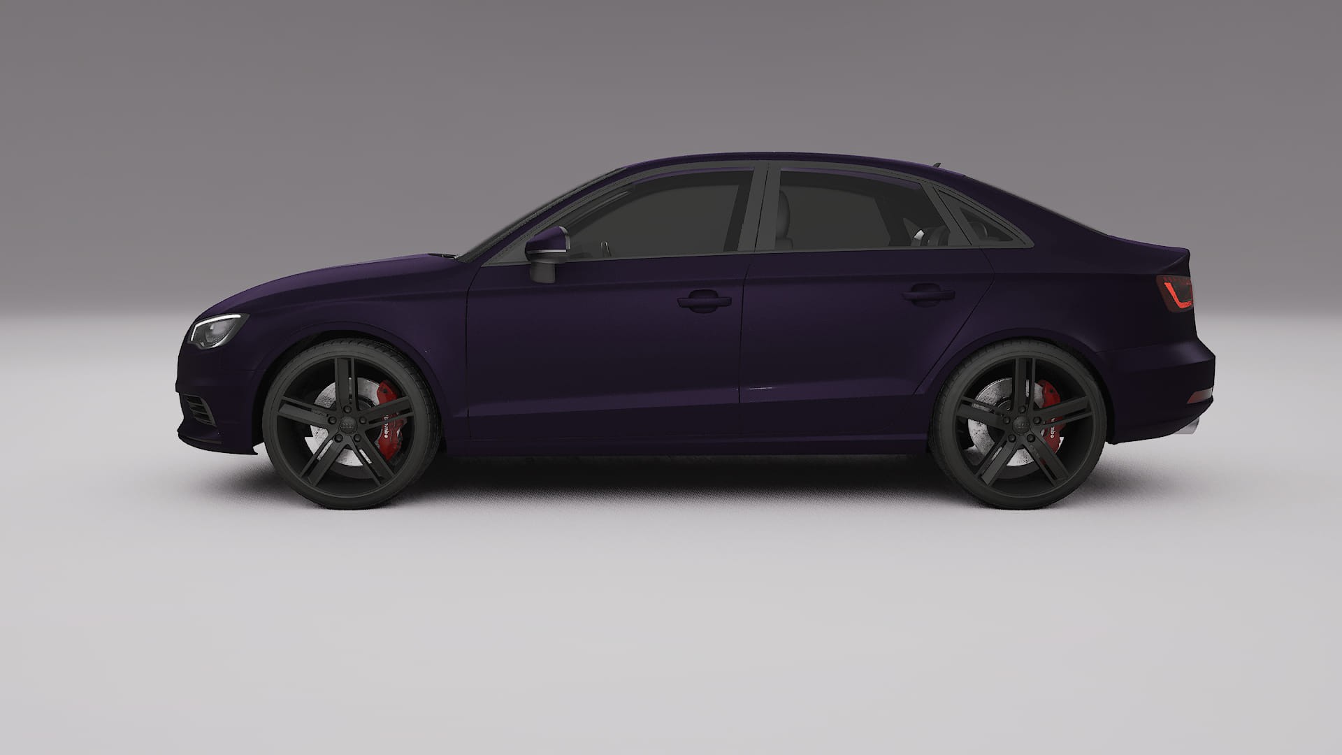 Audi A3 8V sedan prefacelift pre-LCI TPU Paint Protection Film | VIOLET Color Change PPF Full Pre-Cut Kit