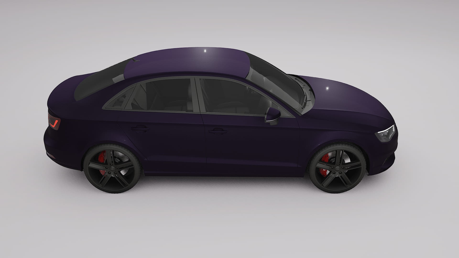 Audi A3 8V sedan prefacelift pre-LCI TPU Paint Protection Film | VIOLET Color Change PPF Full Pre-Cut Kit