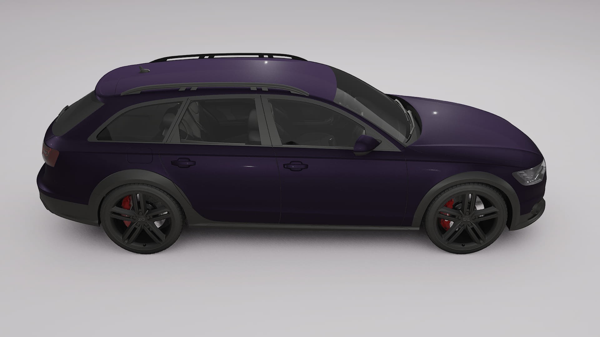 Audi A6 Allroad C7 prefacelift pre-LCI TPU Paint Protection Film | VIOLET Color Change PPF Full Pre-Cut Kit