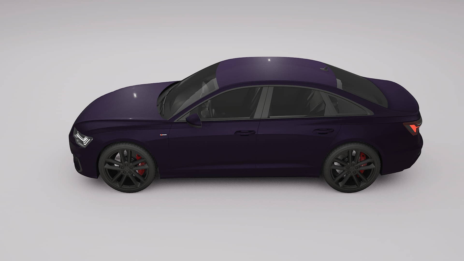 Audi A6 S-Line C8 TPU Paint Protection Film | VIOLET Color Change PPF Full Pre-Cut Kit