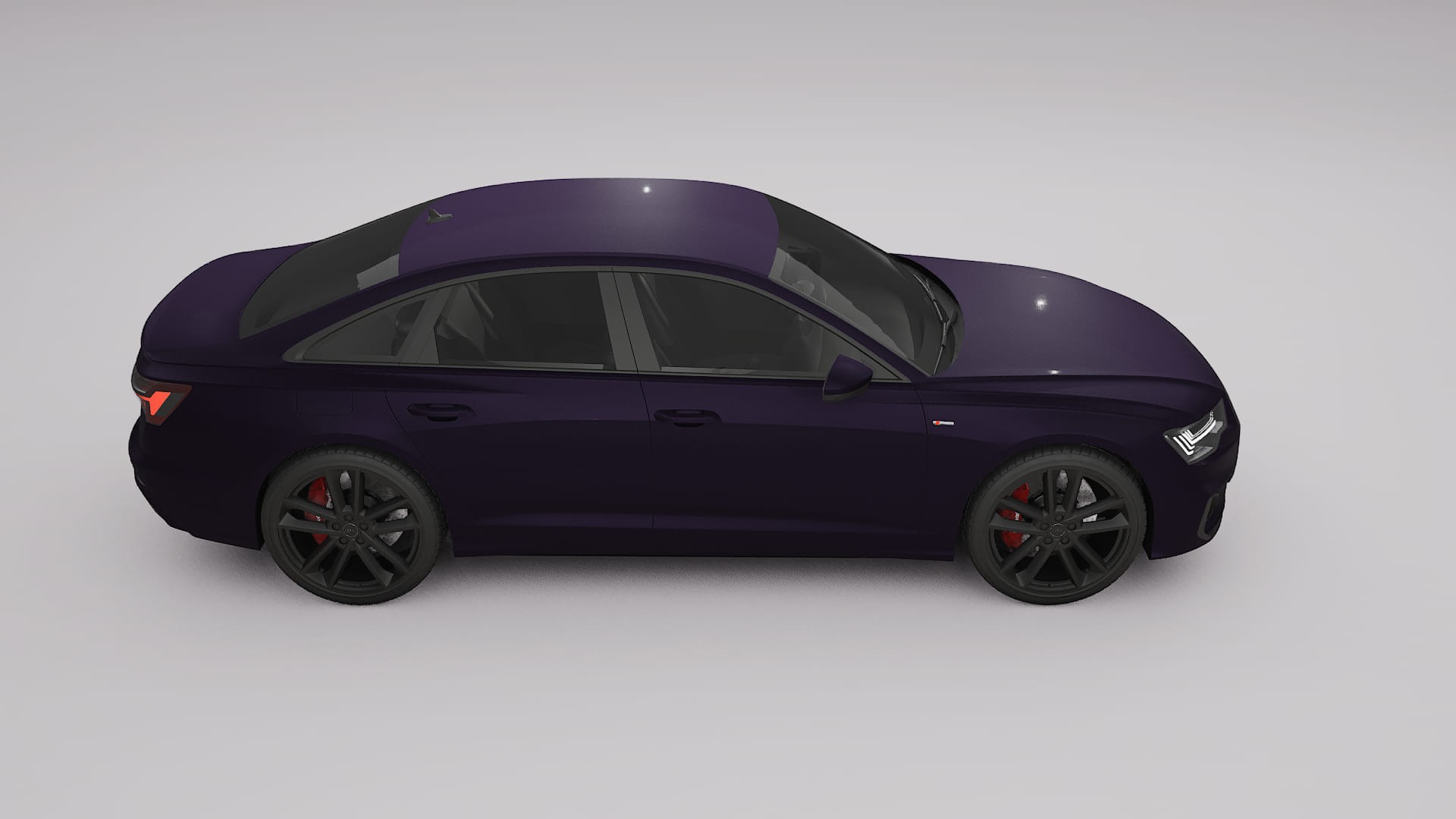 Audi A6 S-Line C8 TPU Paint Protection Film | VIOLET Color Change PPF Full Pre-Cut Kit