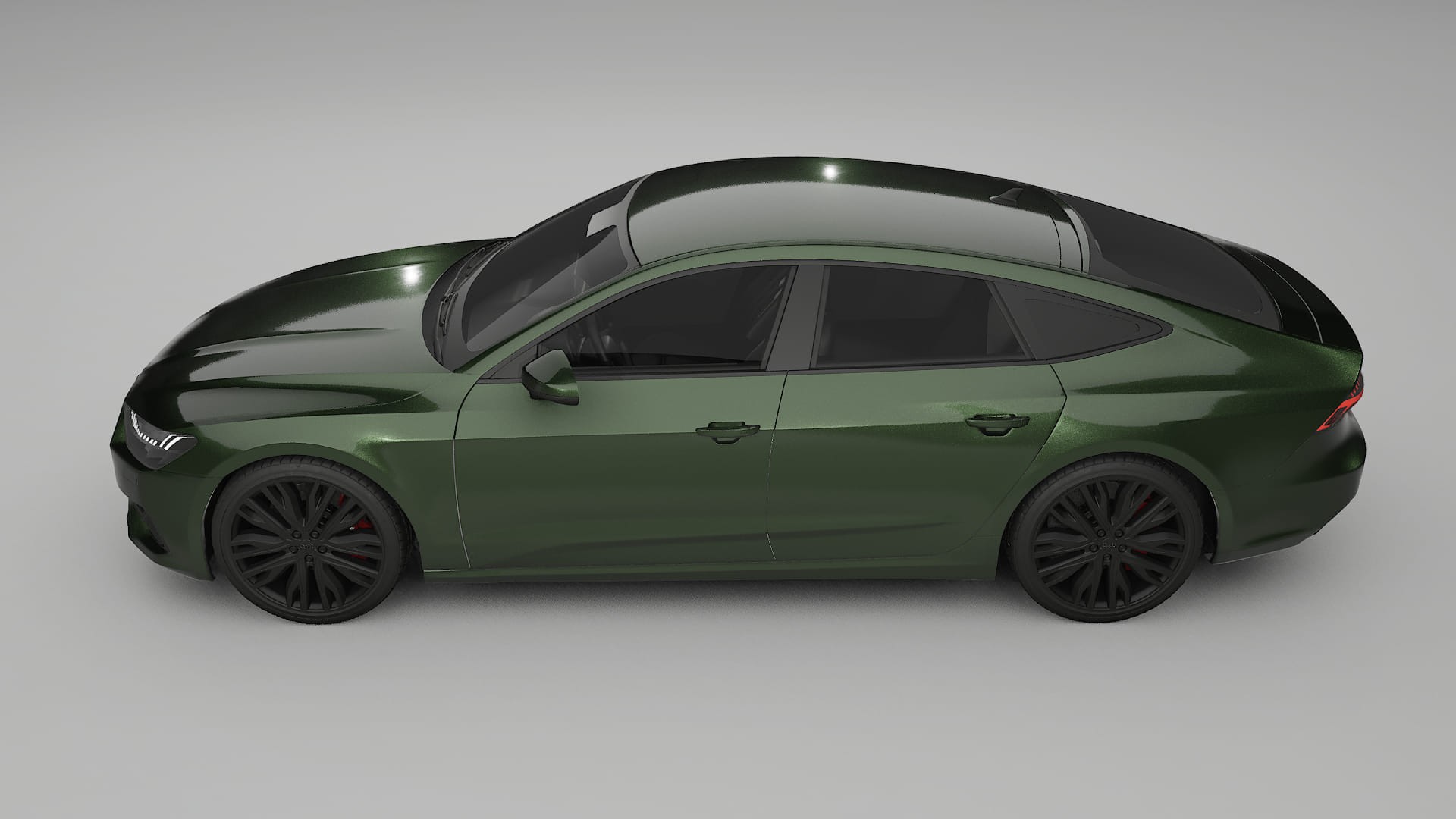 Audi A7 C8 Sportback prefacelift pre-LCI TPU Paint Protection Film | LAGOON Color Change PPF Full Pre-Cut Kit