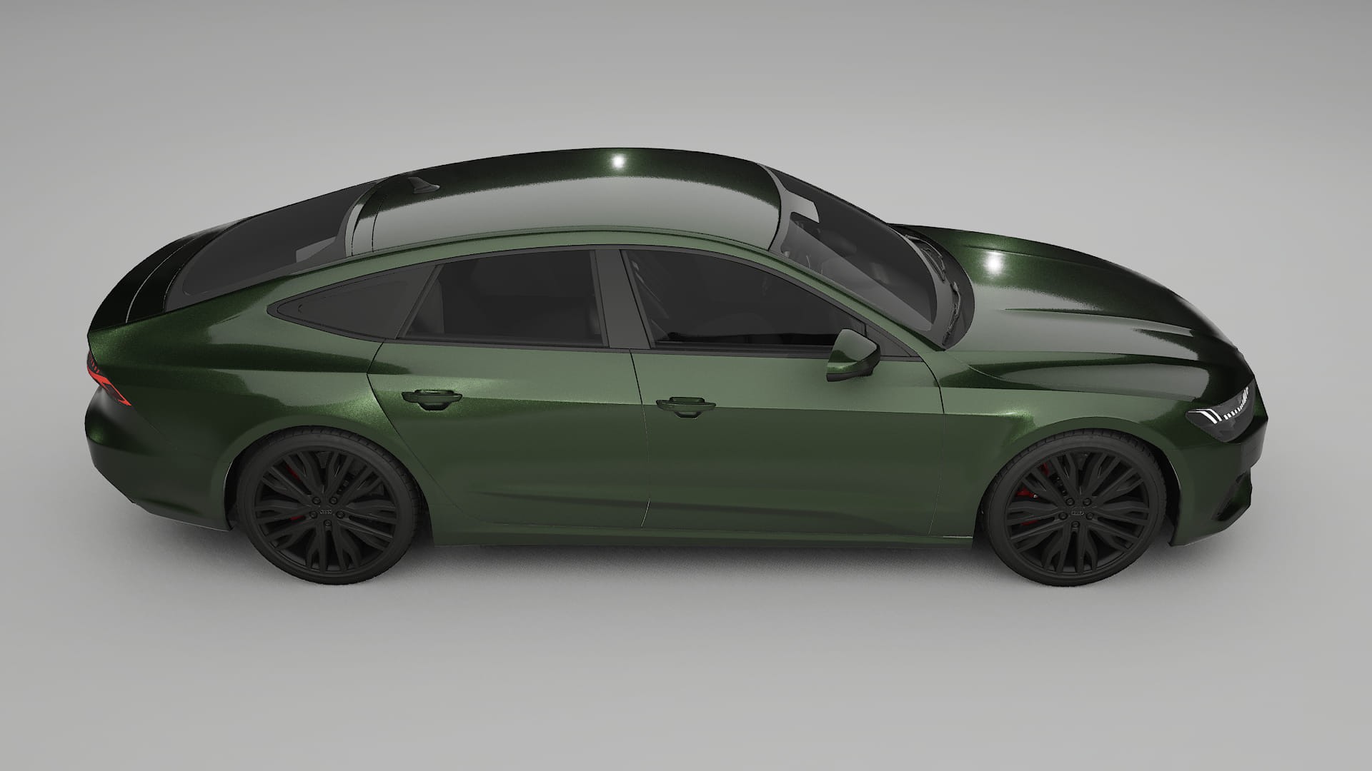 Audi A7 C8 Sportback prefacelift pre-LCI TPU Paint Protection Film | LAGOON Color Change PPF Full Pre-Cut Kit