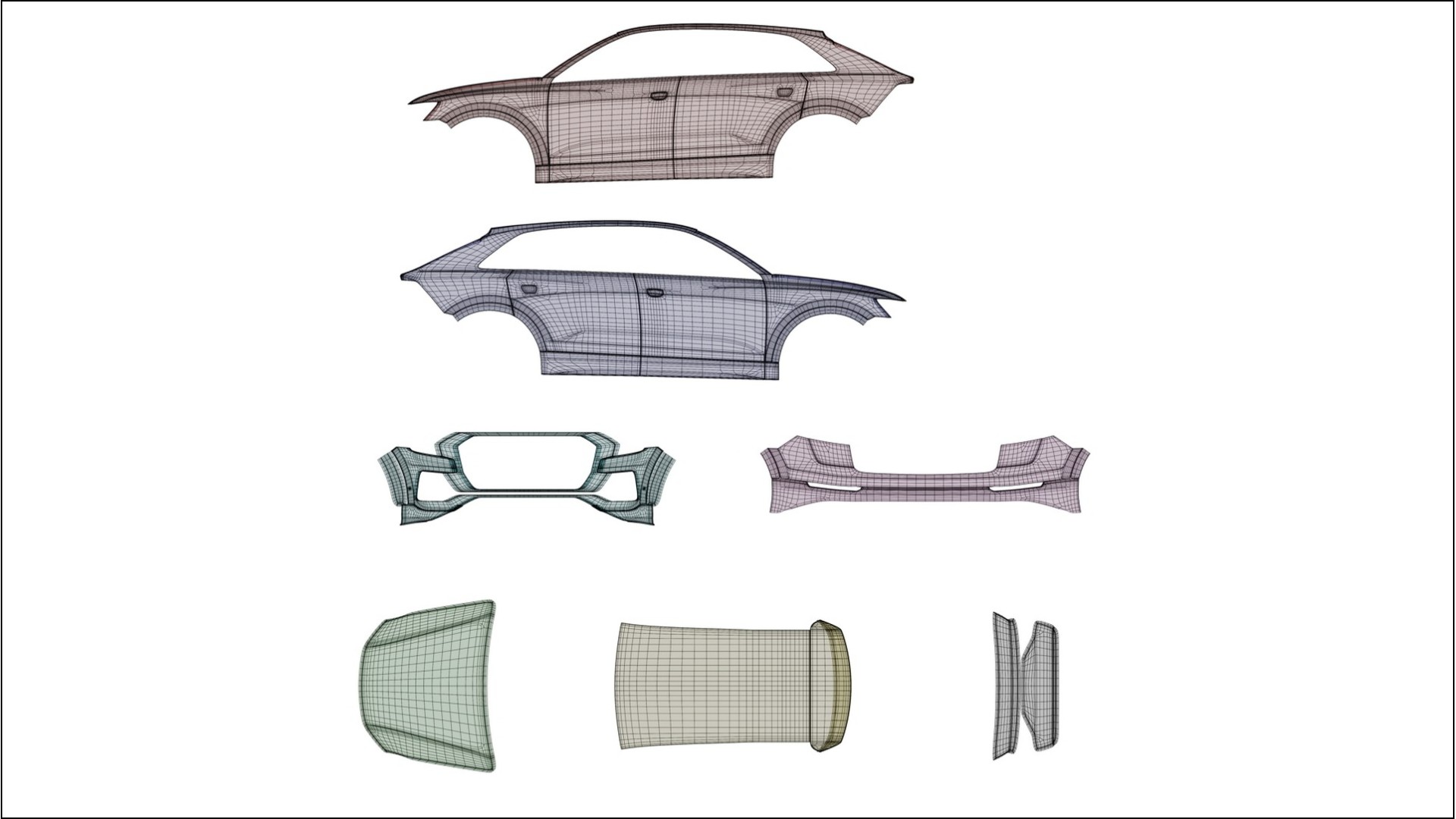 Audi Q8 F1 prefacelift pre-LCI TPU Paint Protection Film | SAND Color Change PPF Full Pre-Cut Kit 2