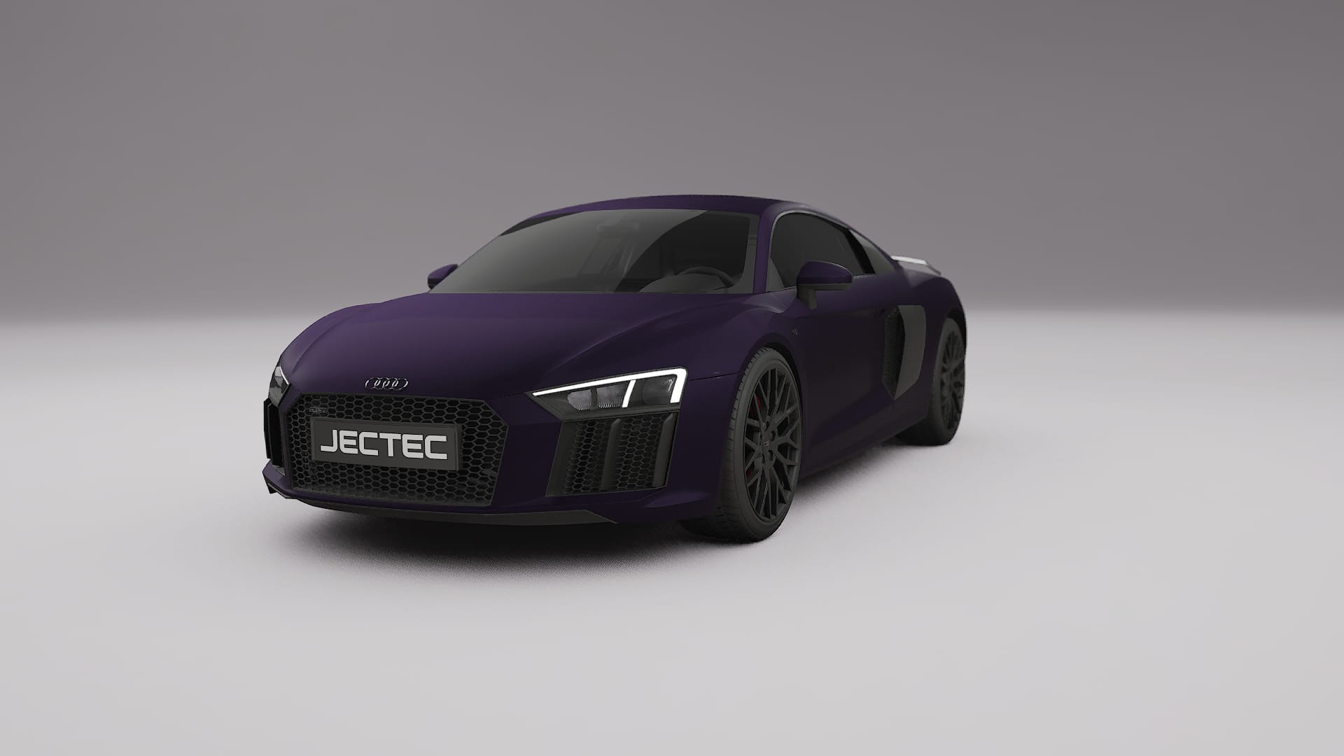 Audi R8 typ-4S prefacelift pre-LCI TPU Paint Protection Film | VIOLET Color Change PPF Full Pre-Cut Kit