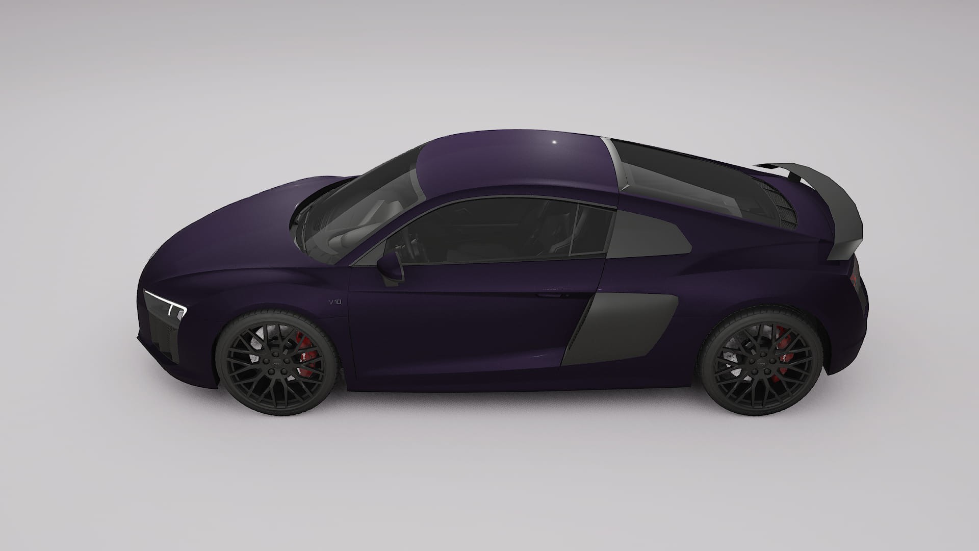 Audi R8 typ-4S prefacelift pre-LCI TPU Paint Protection Film | VIOLET Color Change PPF Full Pre-Cut Kit