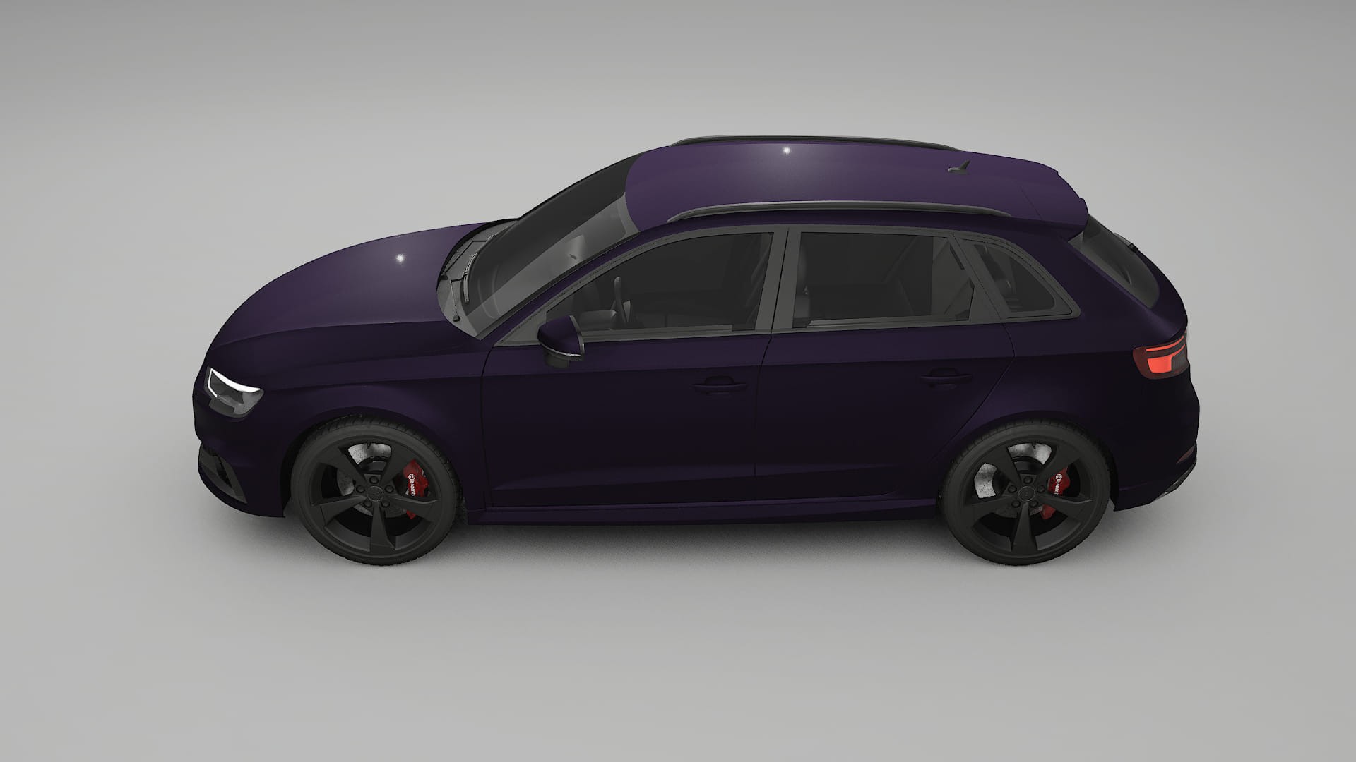 Audi RS3 Sportback 8V facelift LCI TPU Paint Protection Film | VIOLET Color Change PPF Full Pre-Cut Kit