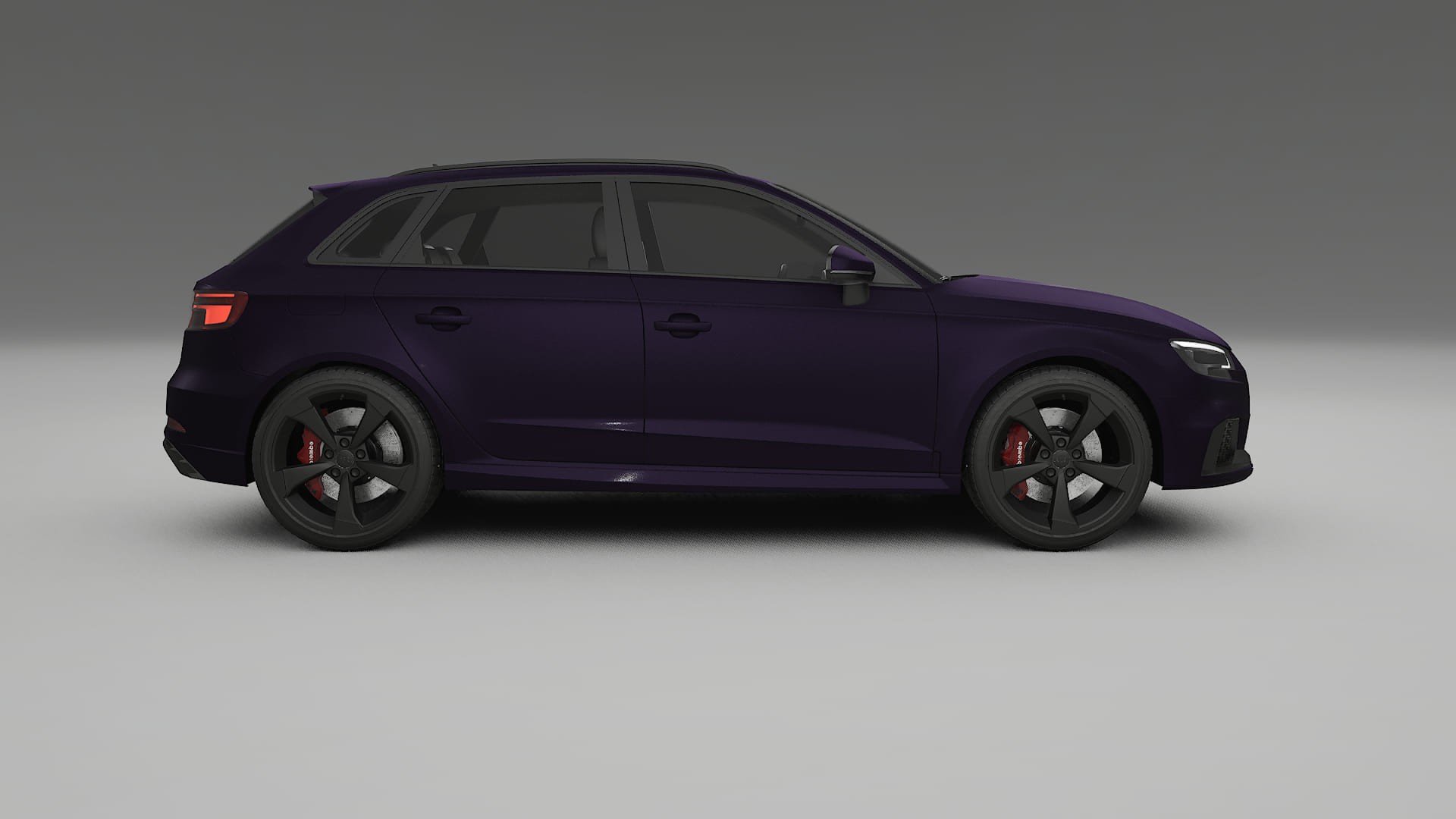 Audi RS3 Sportback 8V facelift LCI TPU Paint Protection Film | VIOLET Color Change PPF Full Pre-Cut Kit